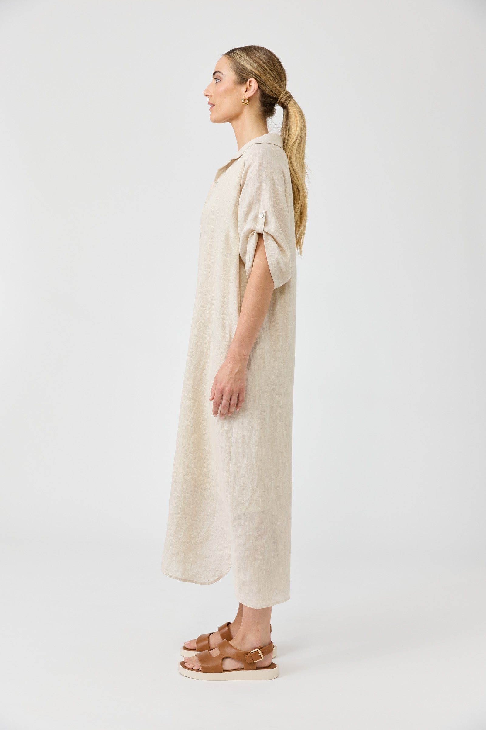 Studio Shirt Dress - Tusk