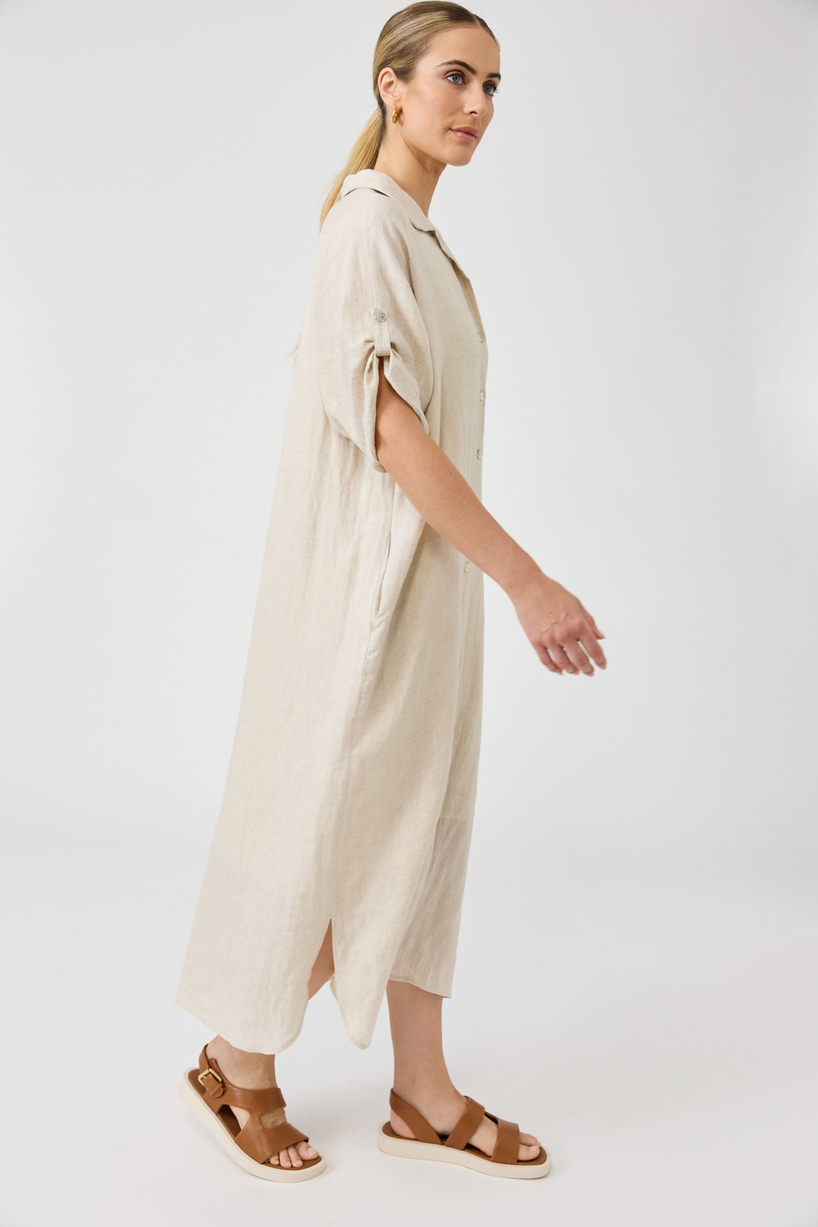 Studio Shirt Dress - Tusk