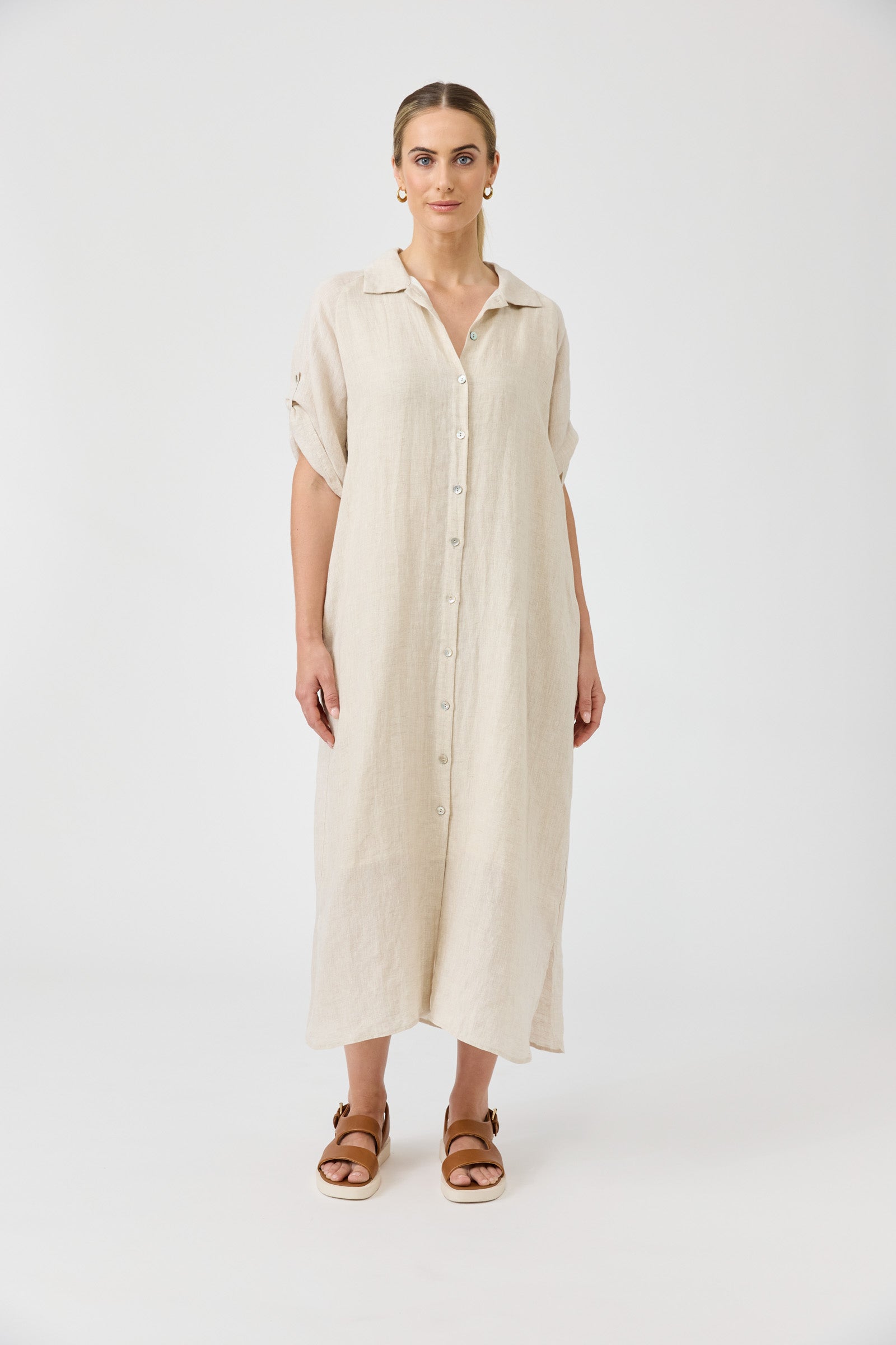 Studio Shirt Dress - Tusk