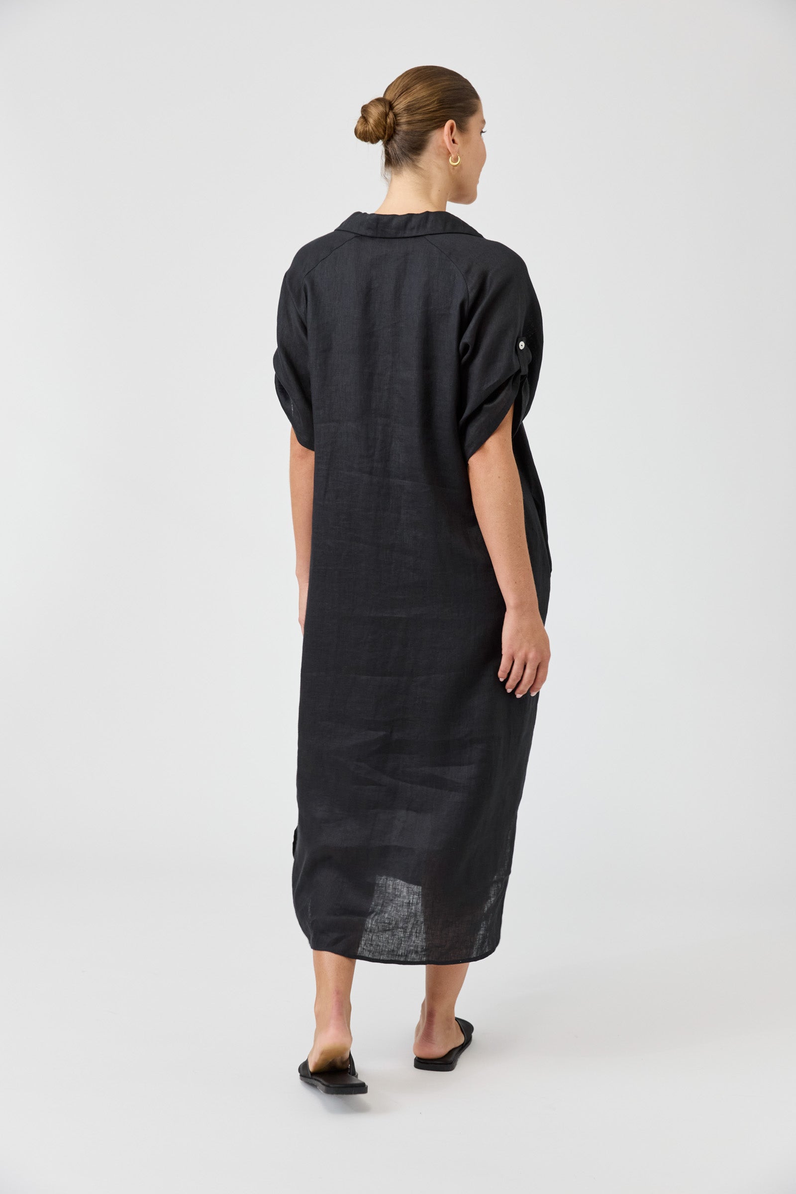 Studio Shirt Dress - Ebony