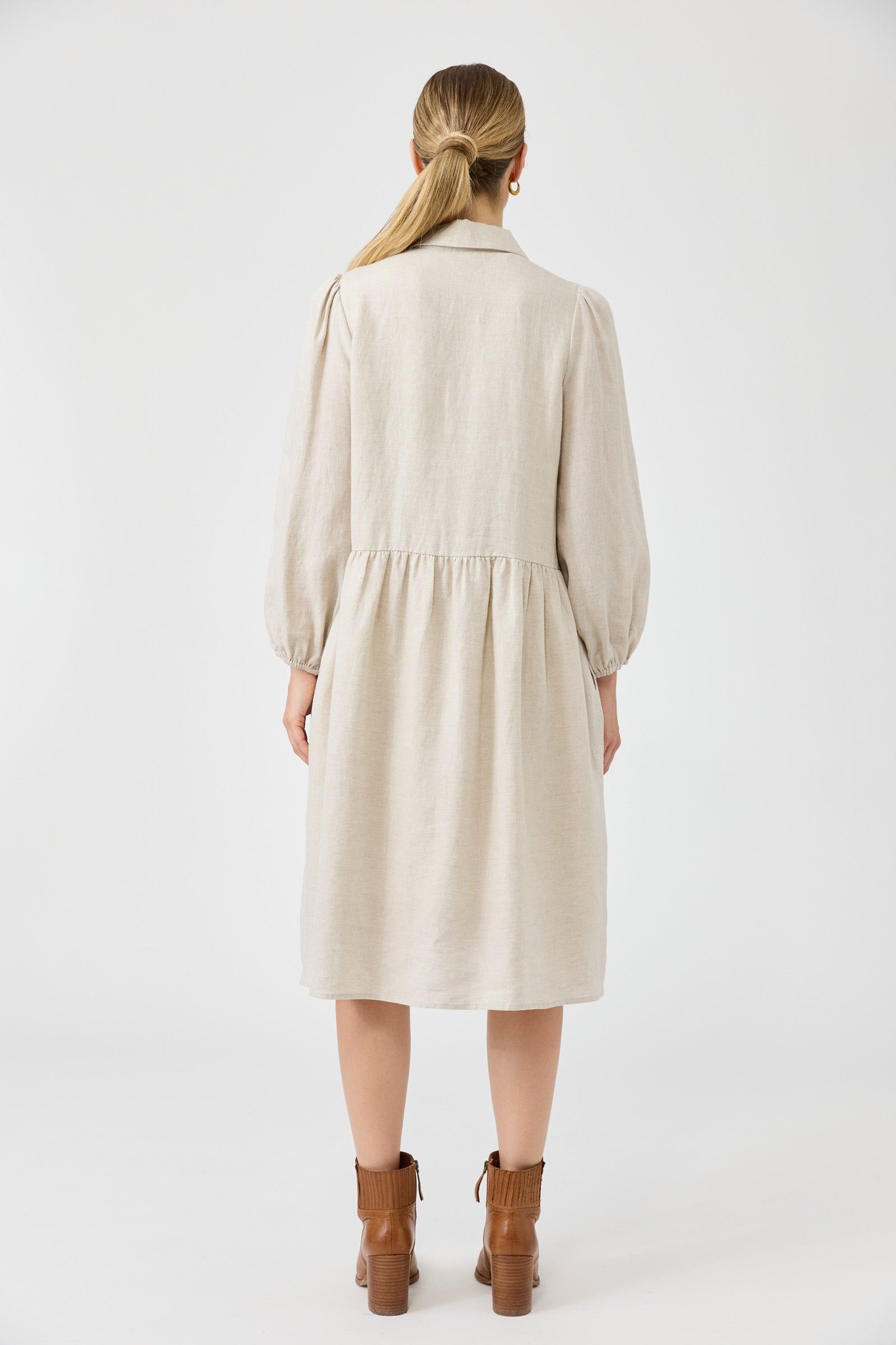 Studio Midi Shirt Dress - Tusk