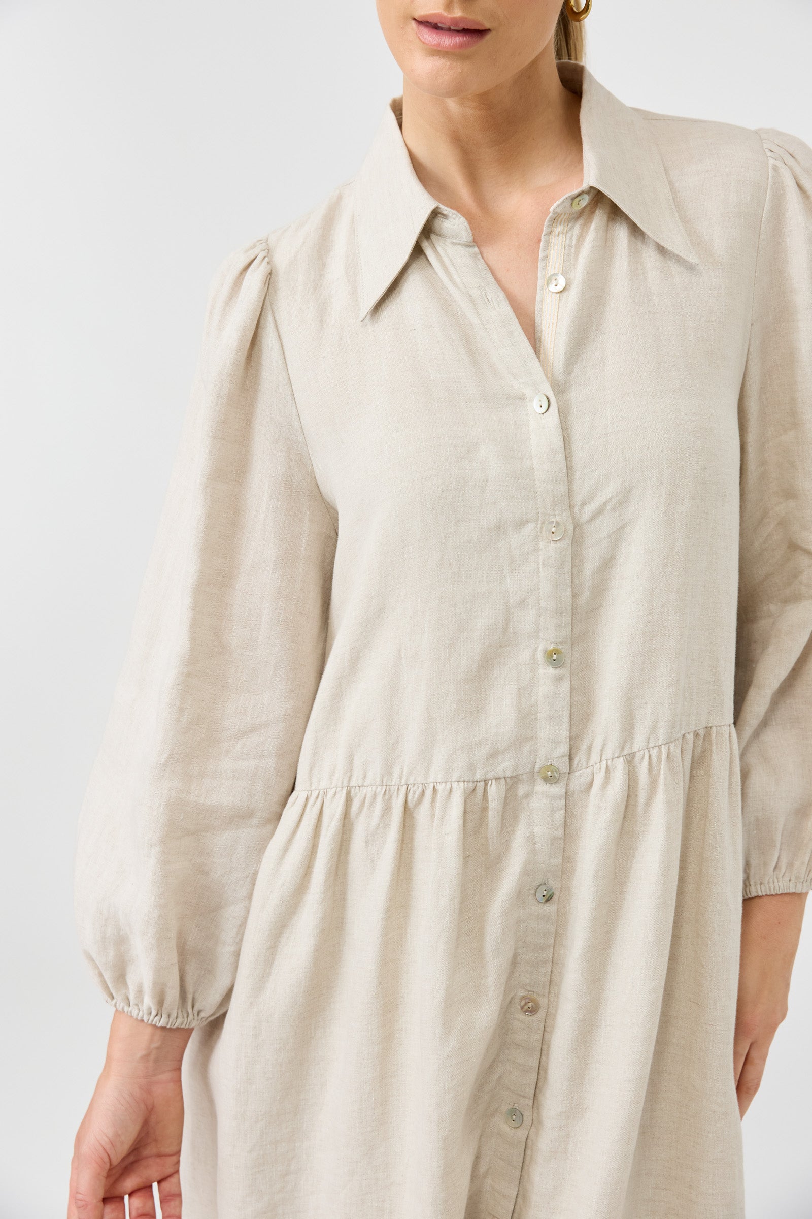 Studio Midi Shirt Dress - Tusk