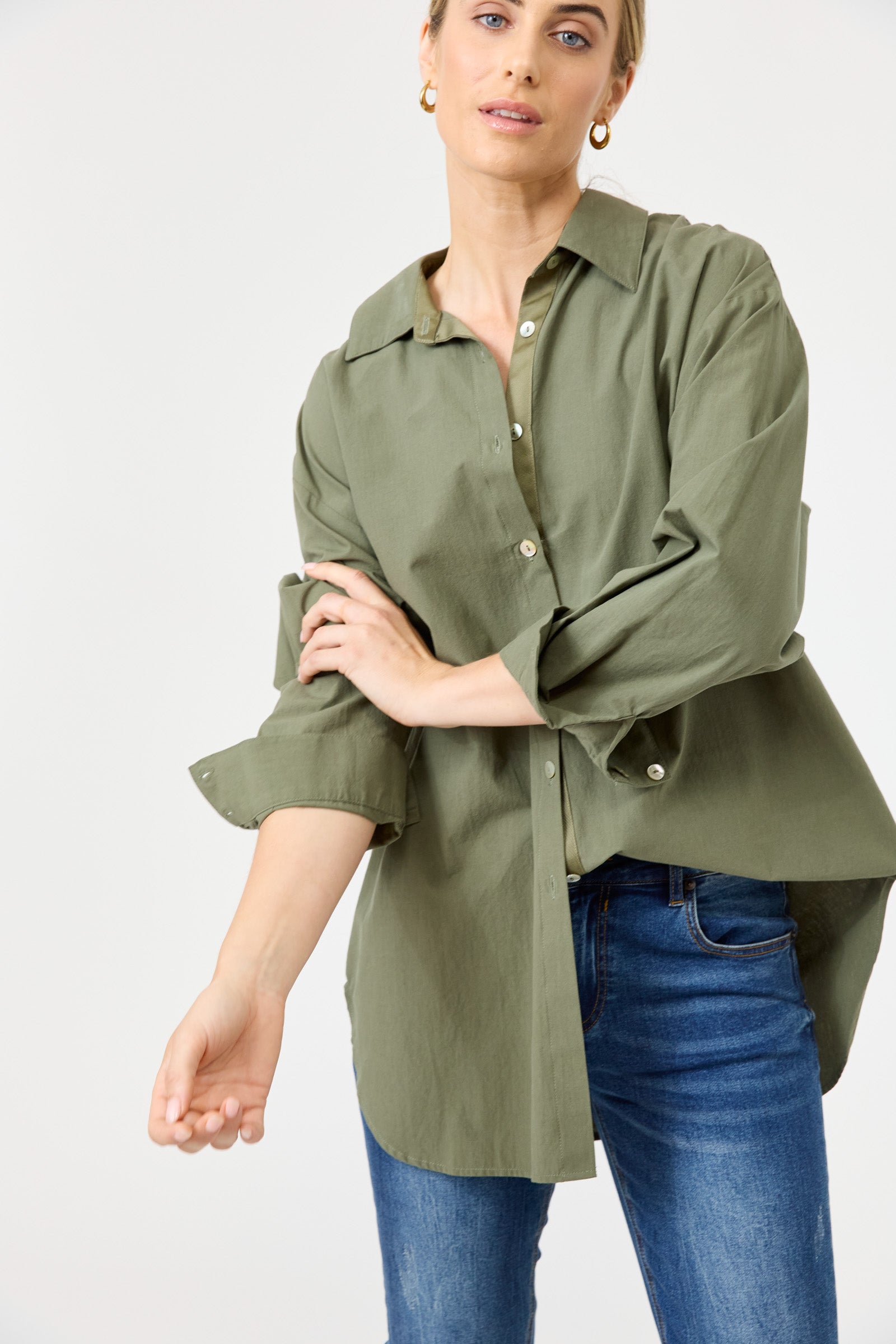 Studio Oversize Shirt - Khaki