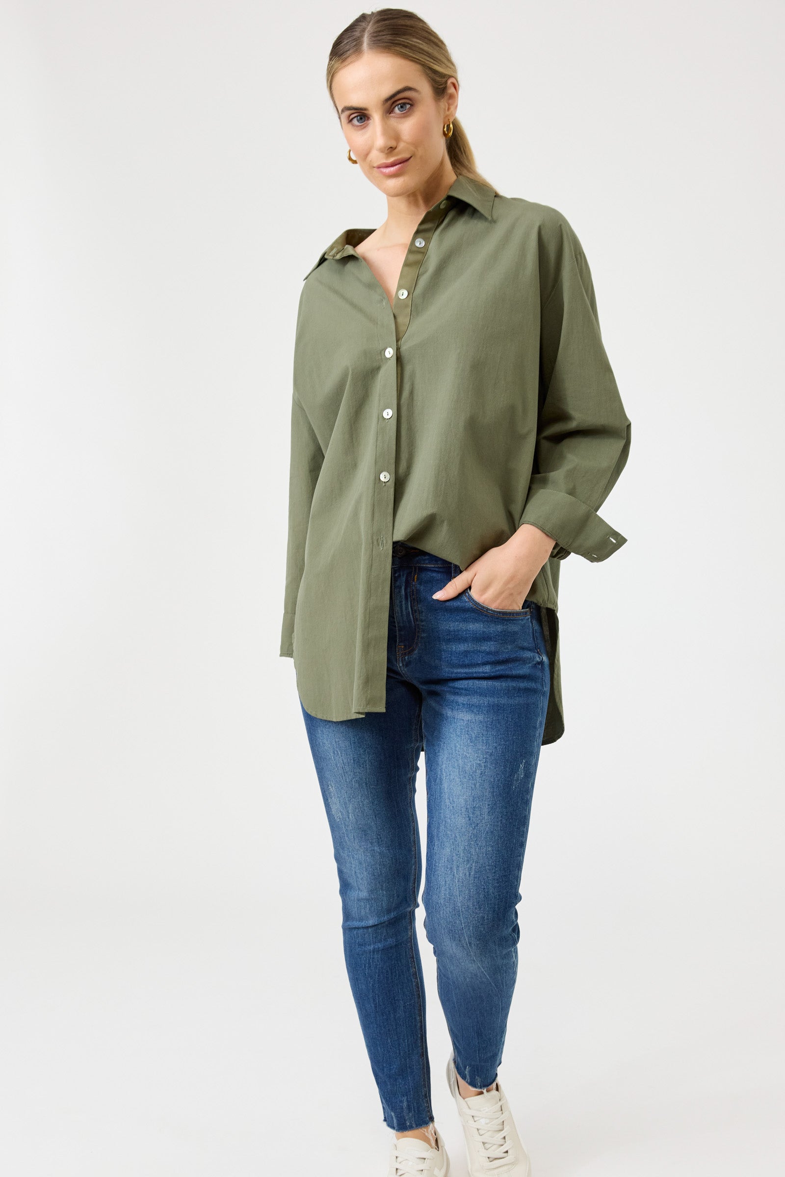 Studio Oversize Shirt - Khaki