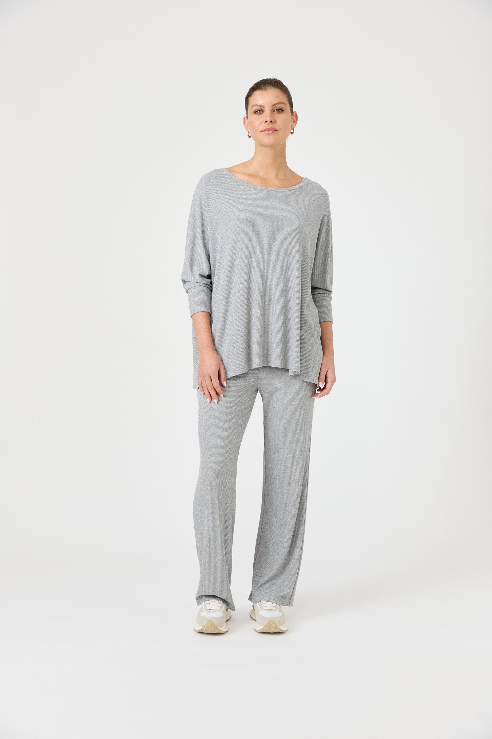 Studio Jersey Top - Gray