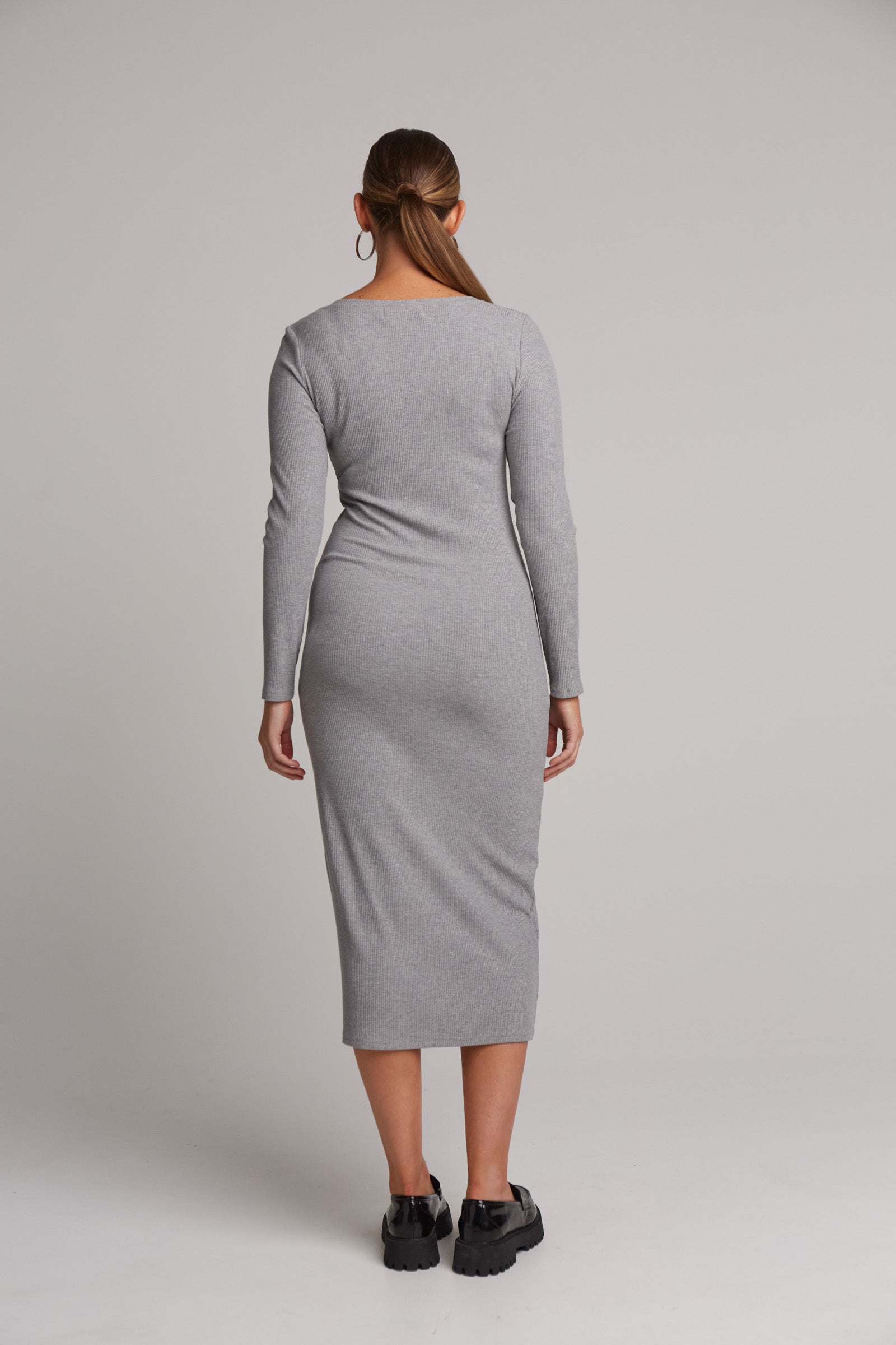 Studio Jersey Maxi - Gray - eb&ive Clothing - Dress Maxi