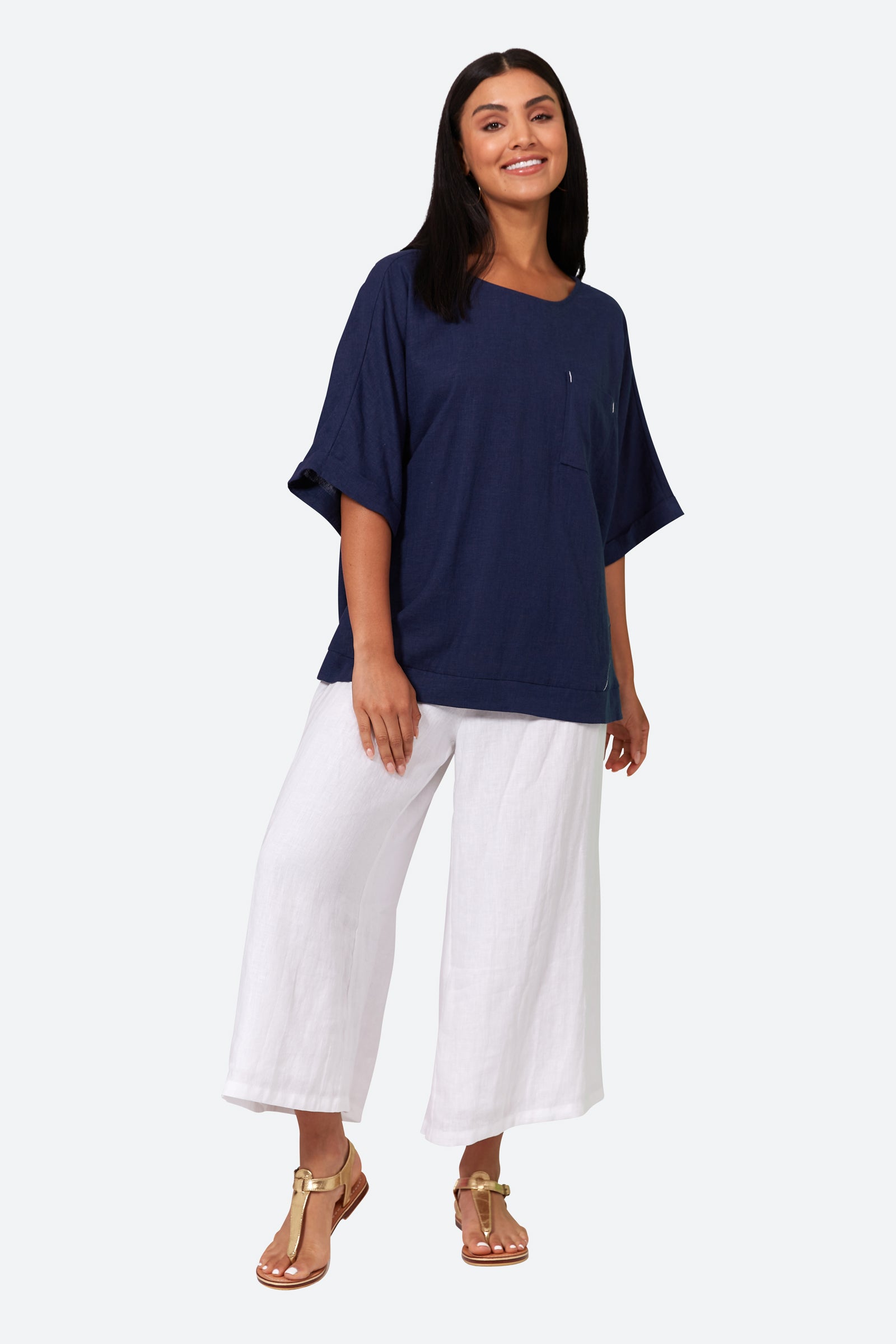 Verve Relax Top - Sapphire - eb&ive Clothing - Top S/S One Size