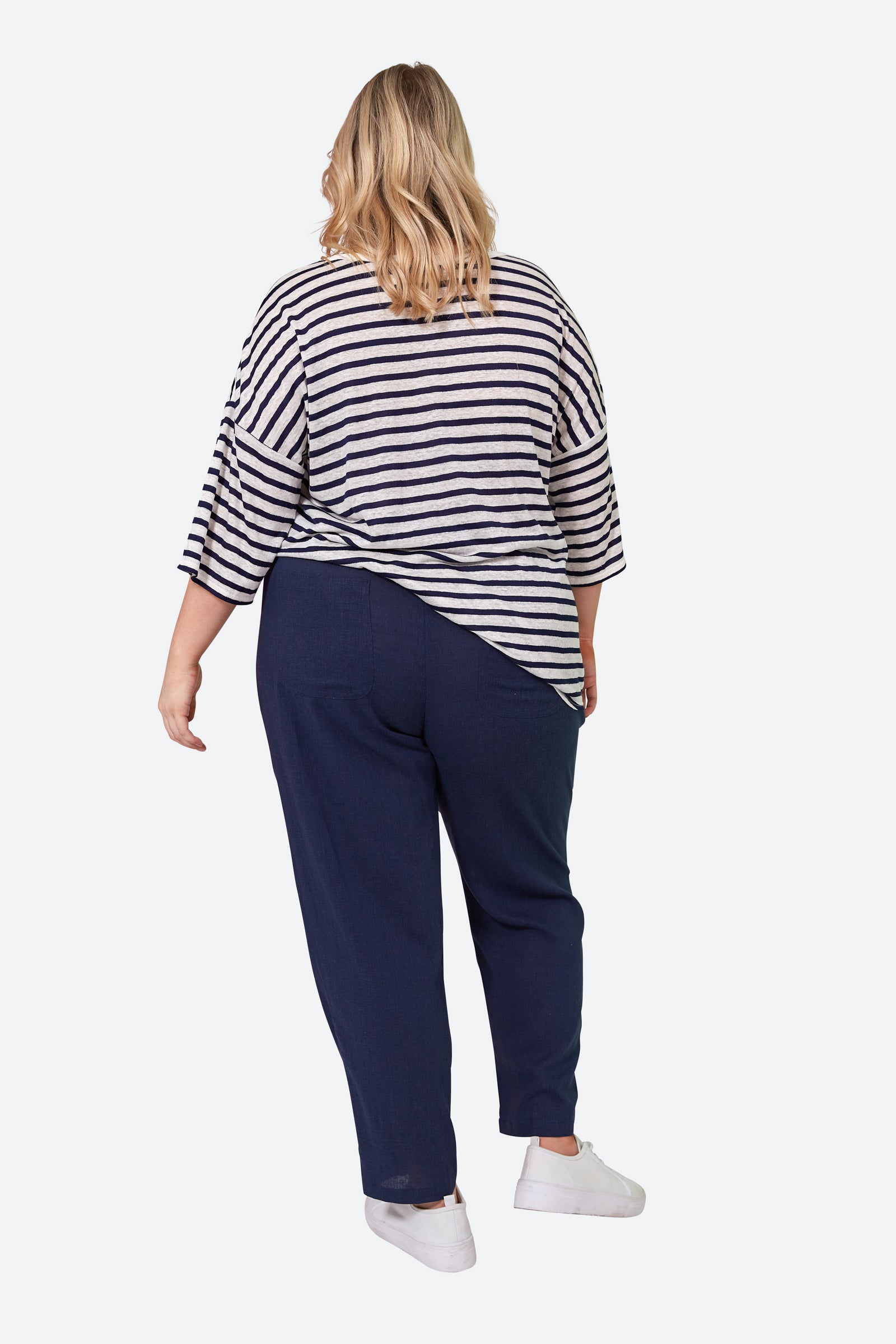 Verve Pant - Sapphire - eb&ive Clothing - Pant Relaxed Linen