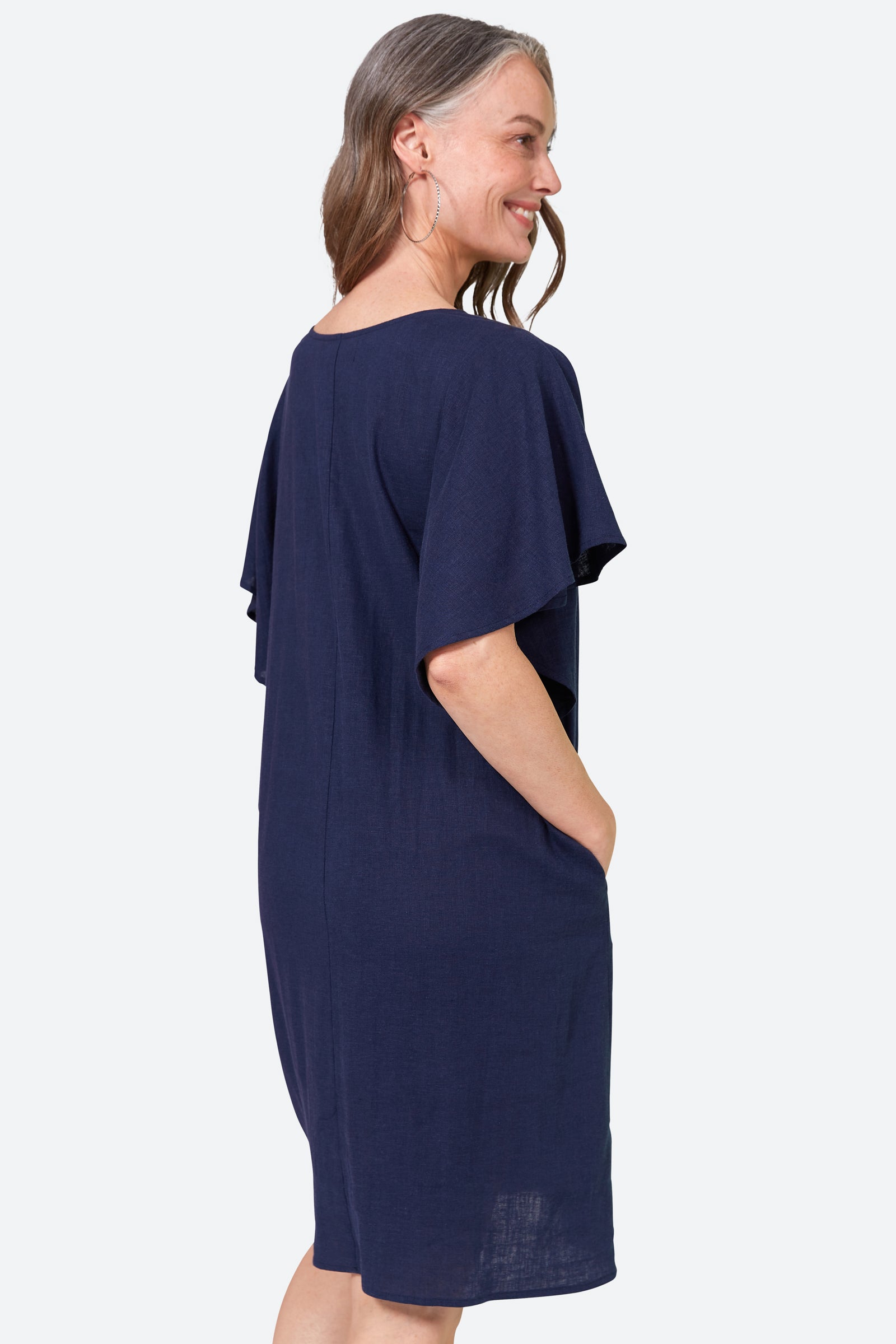 Verve Dress - Sapphire - eb&ive Clothing - Dress Mid Linen