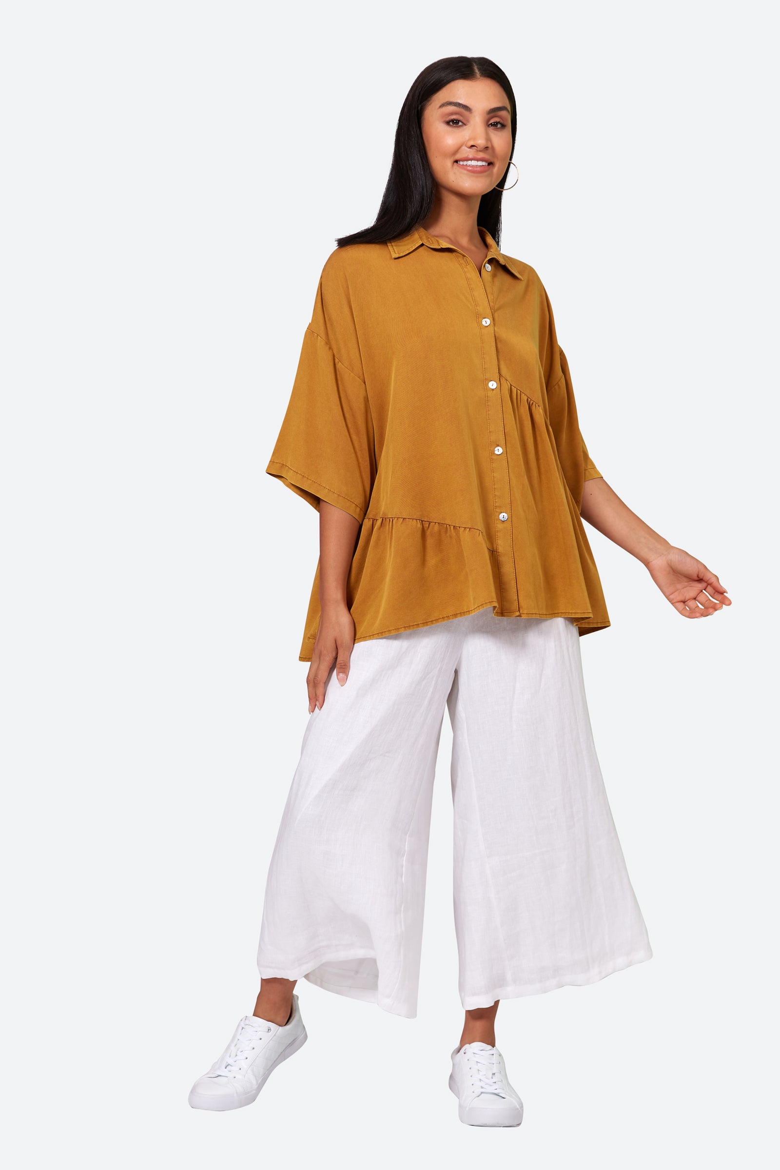 Elan Shirt - Honey - eb&ive Clothing - Shirt One Size