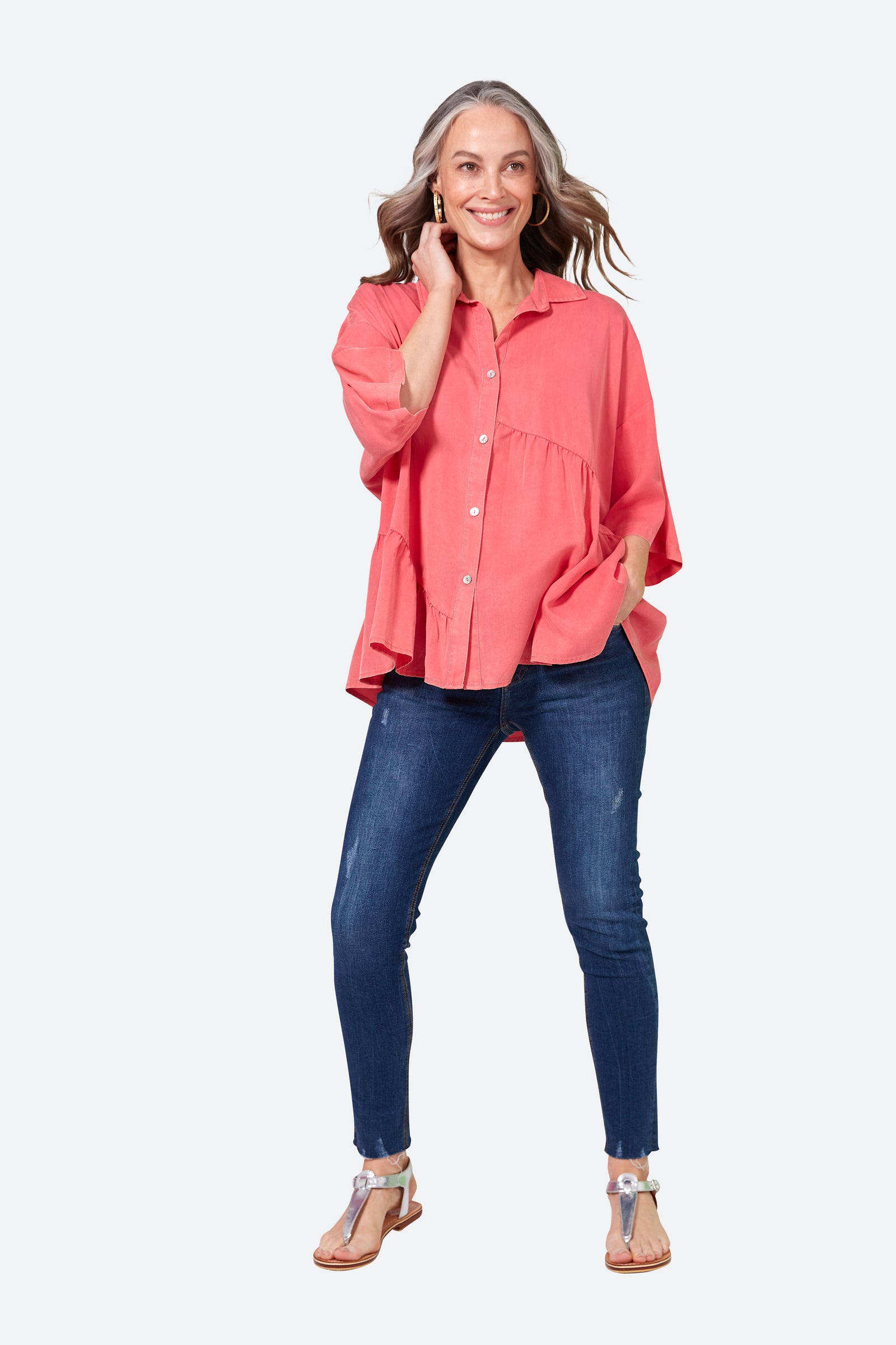 Elan Shirt - Lychee - eb&ive Clothing - Shirt One Size