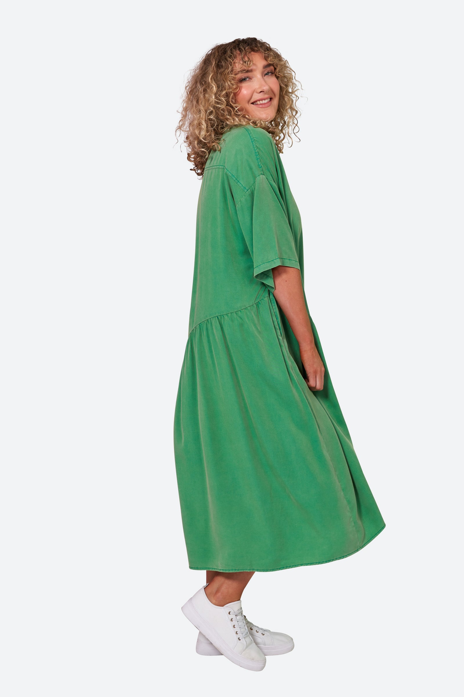 Elan Shirt Dress - Meadow - eb&ive Clothing - Shirt Dress One Size