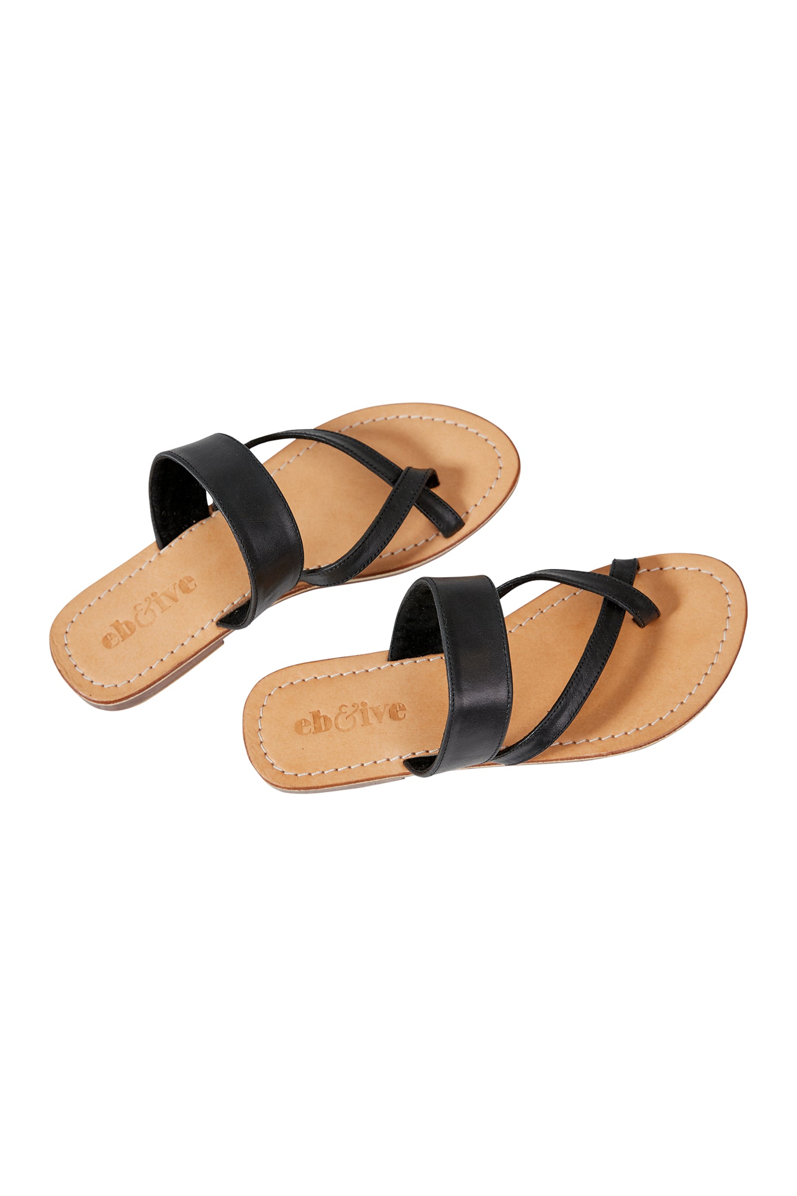 Black discount sandal slippers