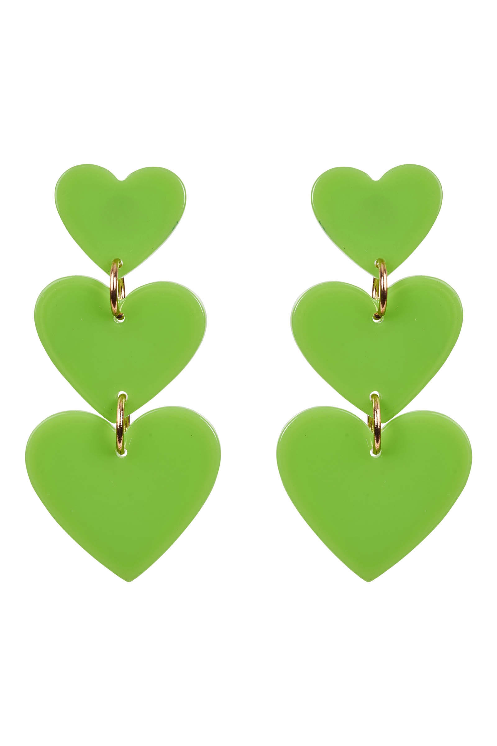 La Vie Heart Earring - Kiwi - eb&ive Earring