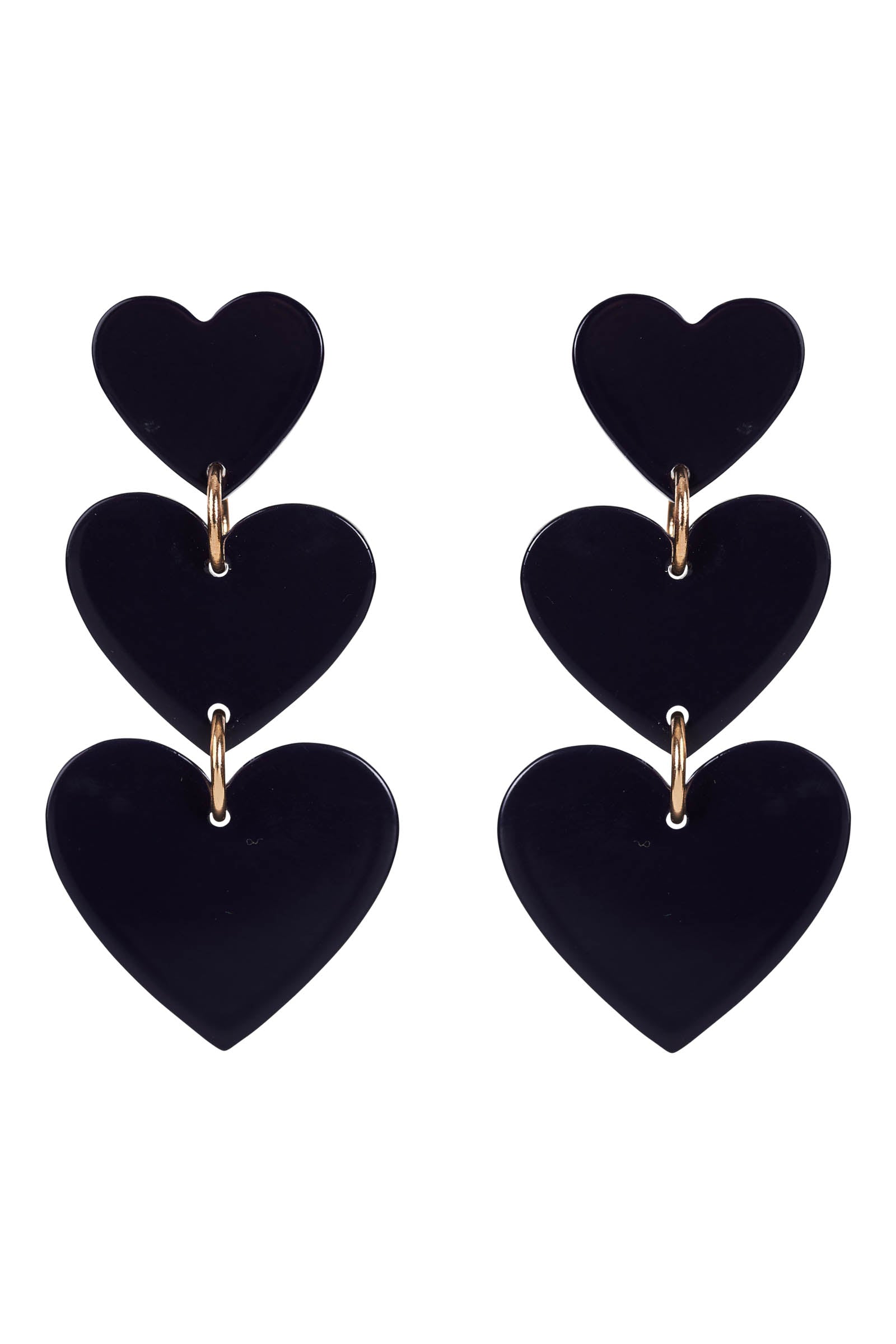La Vie Heart Earring - Sapphire - eb&ive Earring