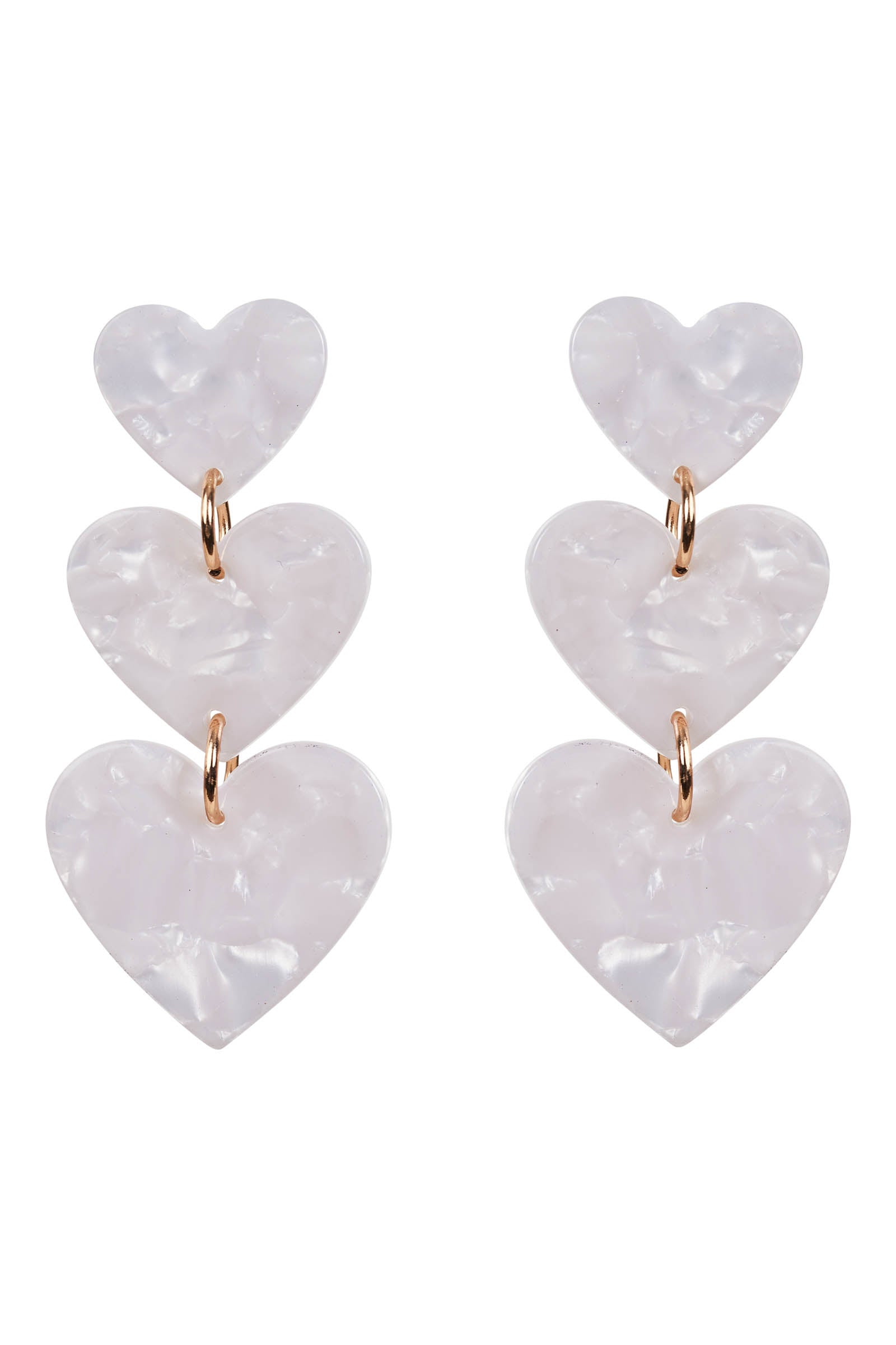 Esprit Heart Earring - Blanc - eb&ive Earring