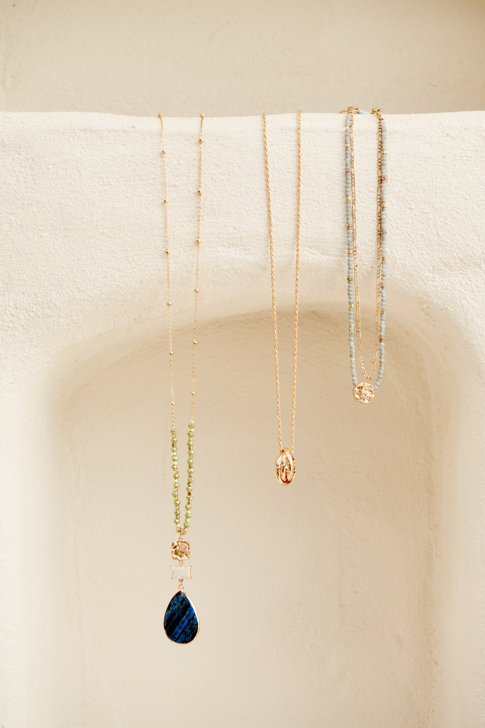 Solace Necklace - Gold/Grey - eb&ive Necklace