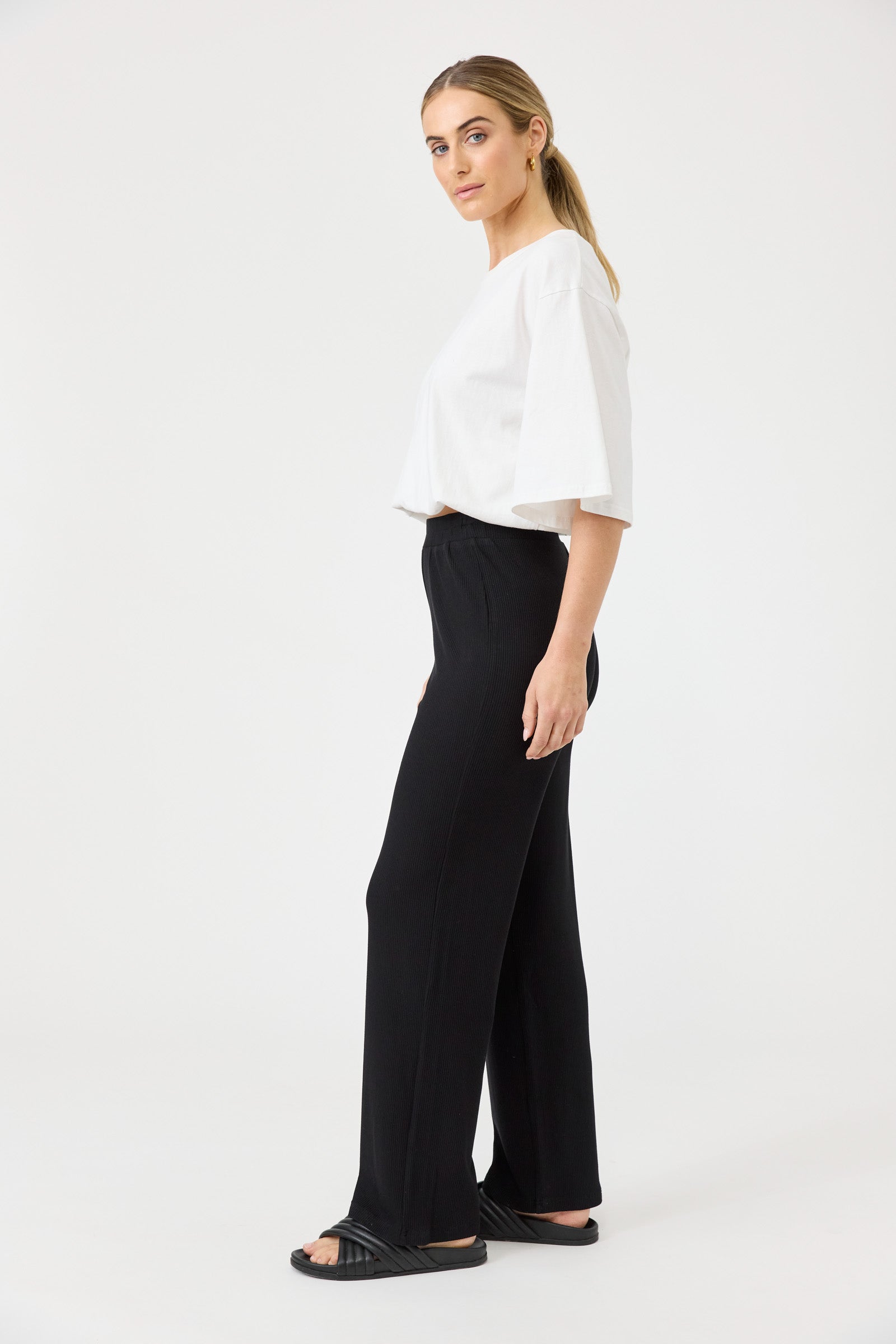 Studio Jersey Pant - Ebony