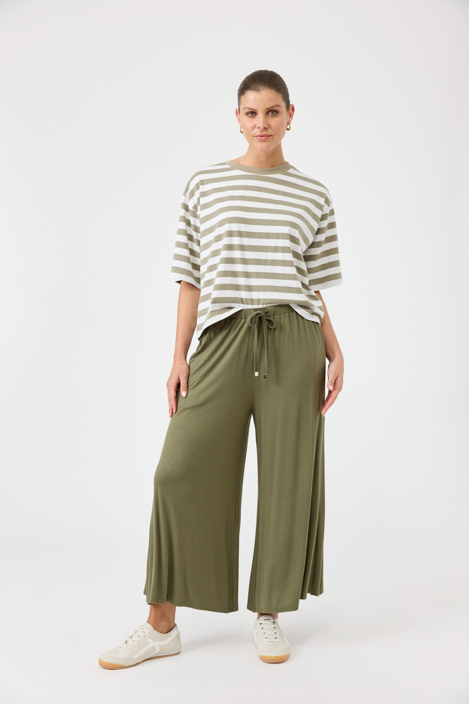 Studio Jersey Tie Pant - Fern