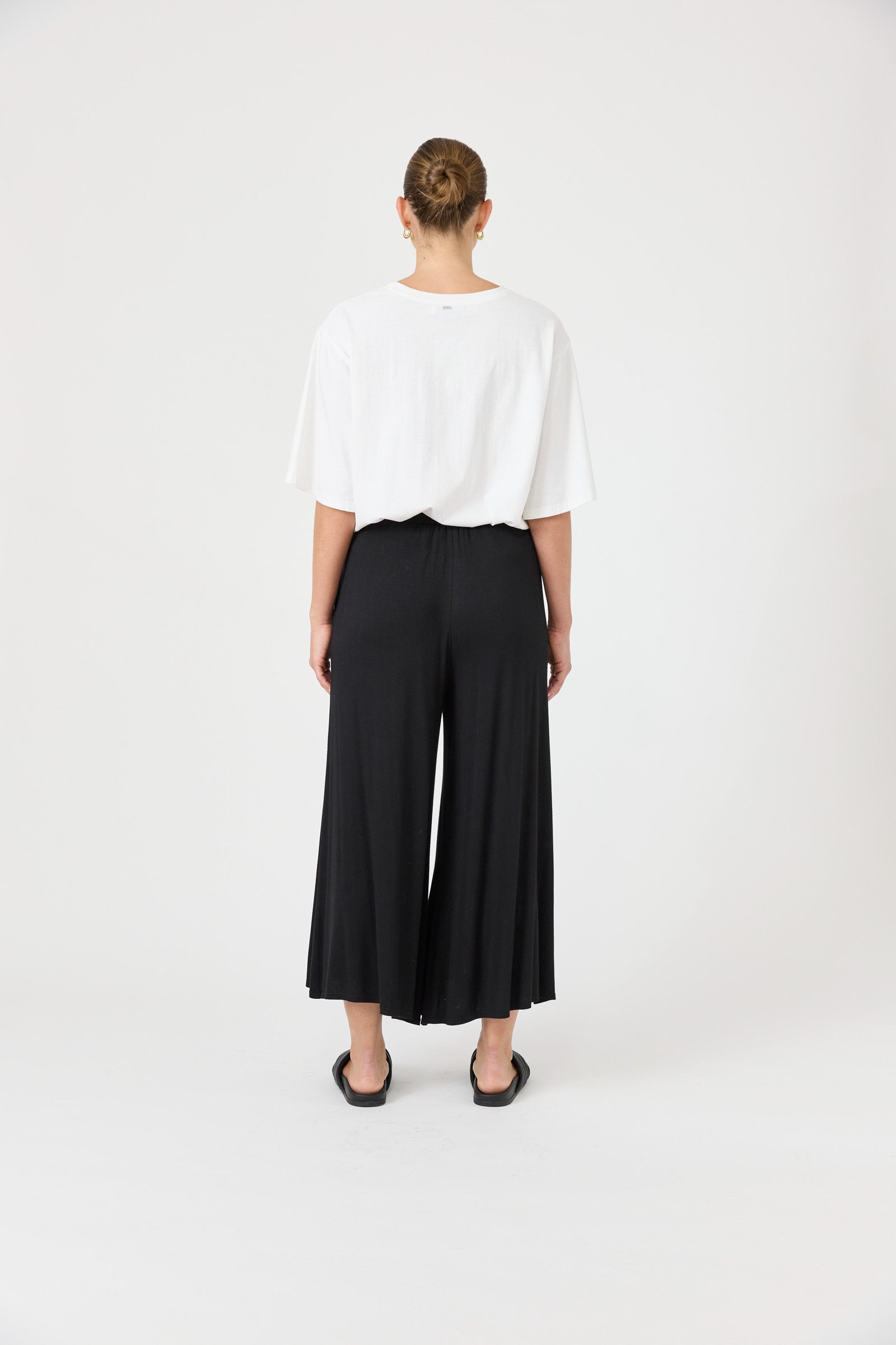 Studio Jersey Tie Pant - Ebony