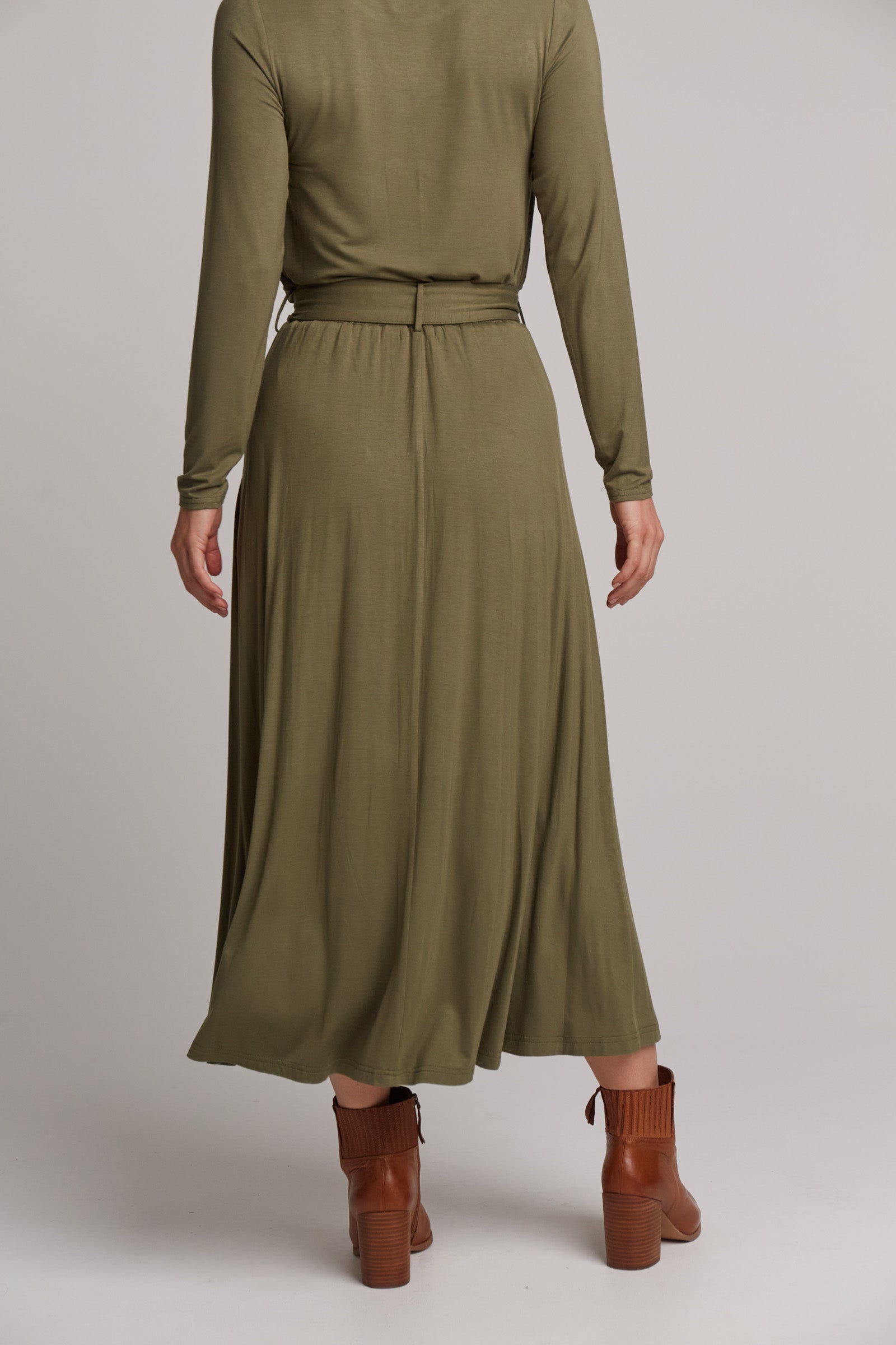 Studio Jersey Tie Skirt - Fern - eb&ive Clothing - Skirt Maxi