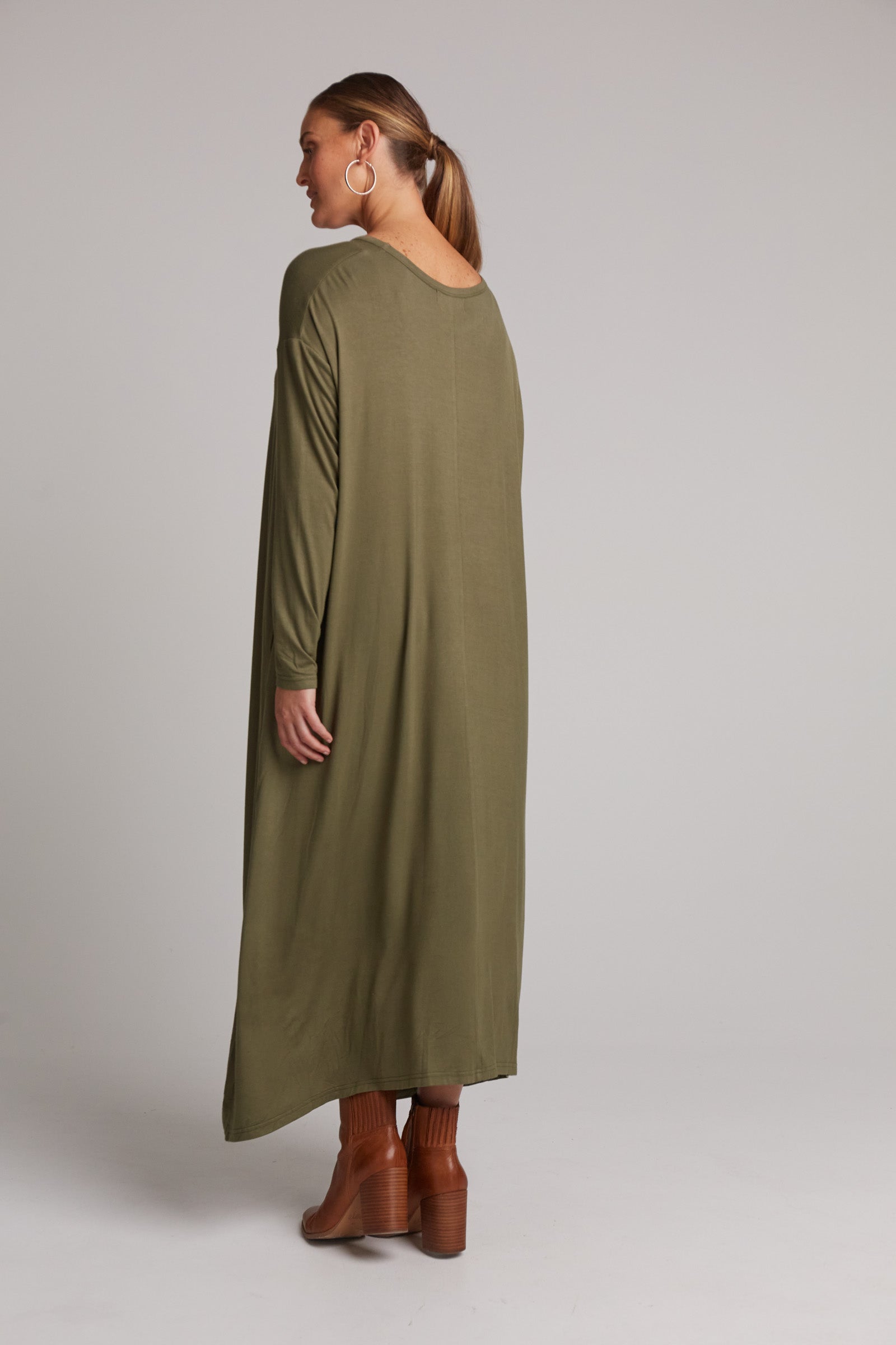 Studio Jersey Dress - Fern - eb&ive Clothing - Dress Maxi