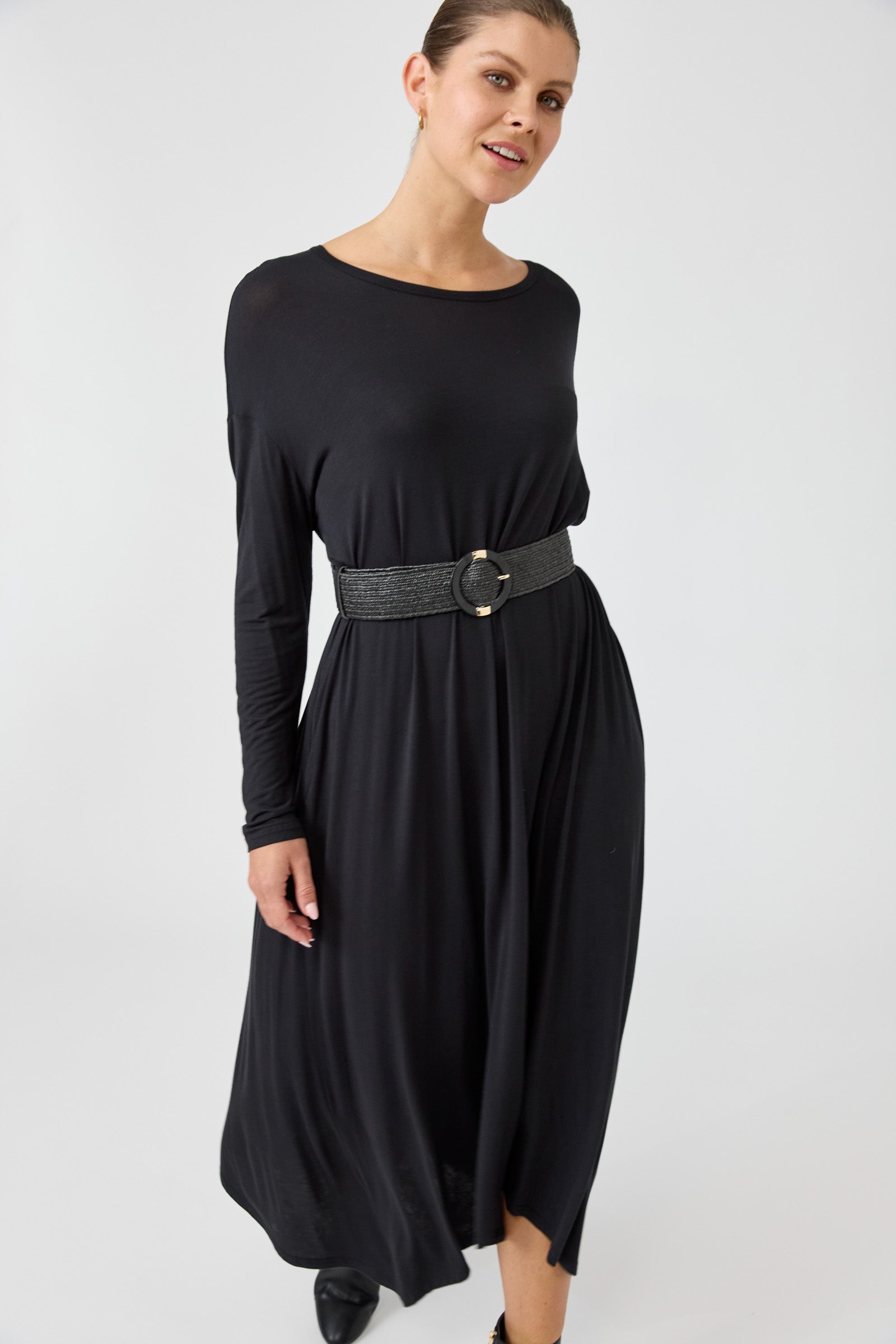 Studio Jersey Dress - Ebony