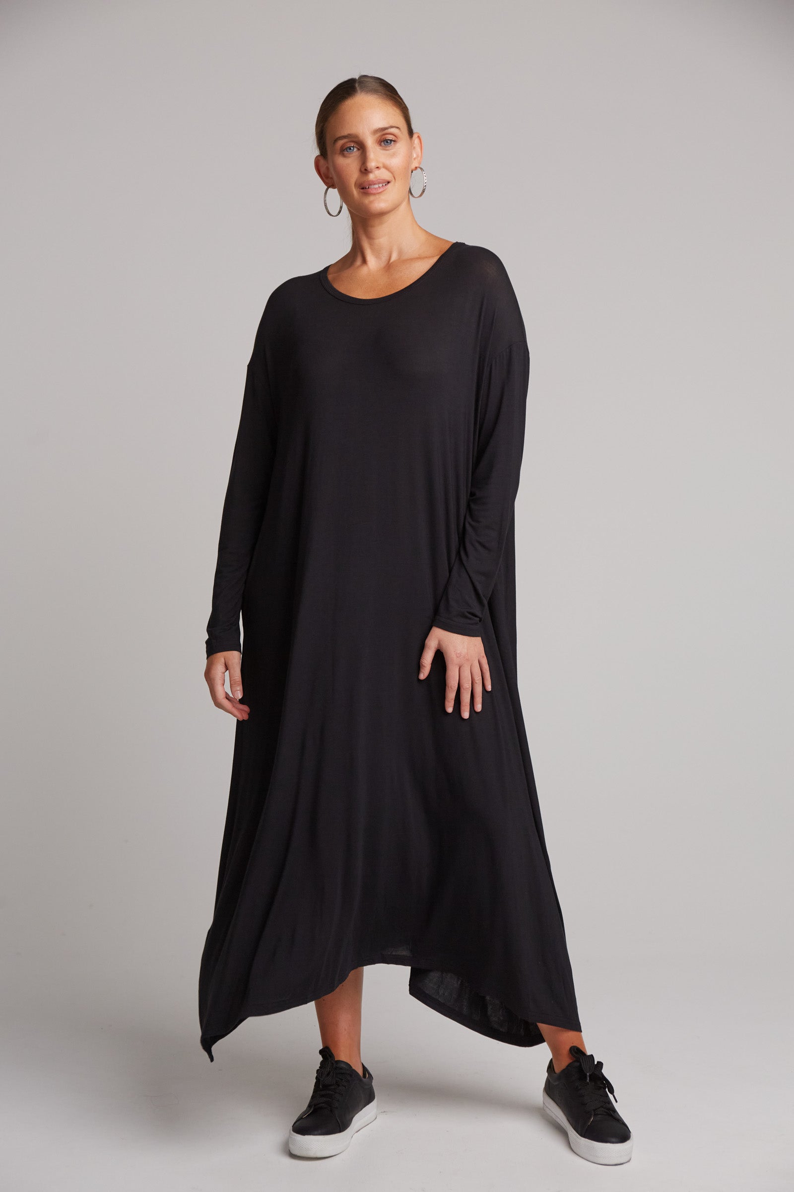 Studio Jersey Dress - Ebony - eb&ive Clothing - Dress Maxi