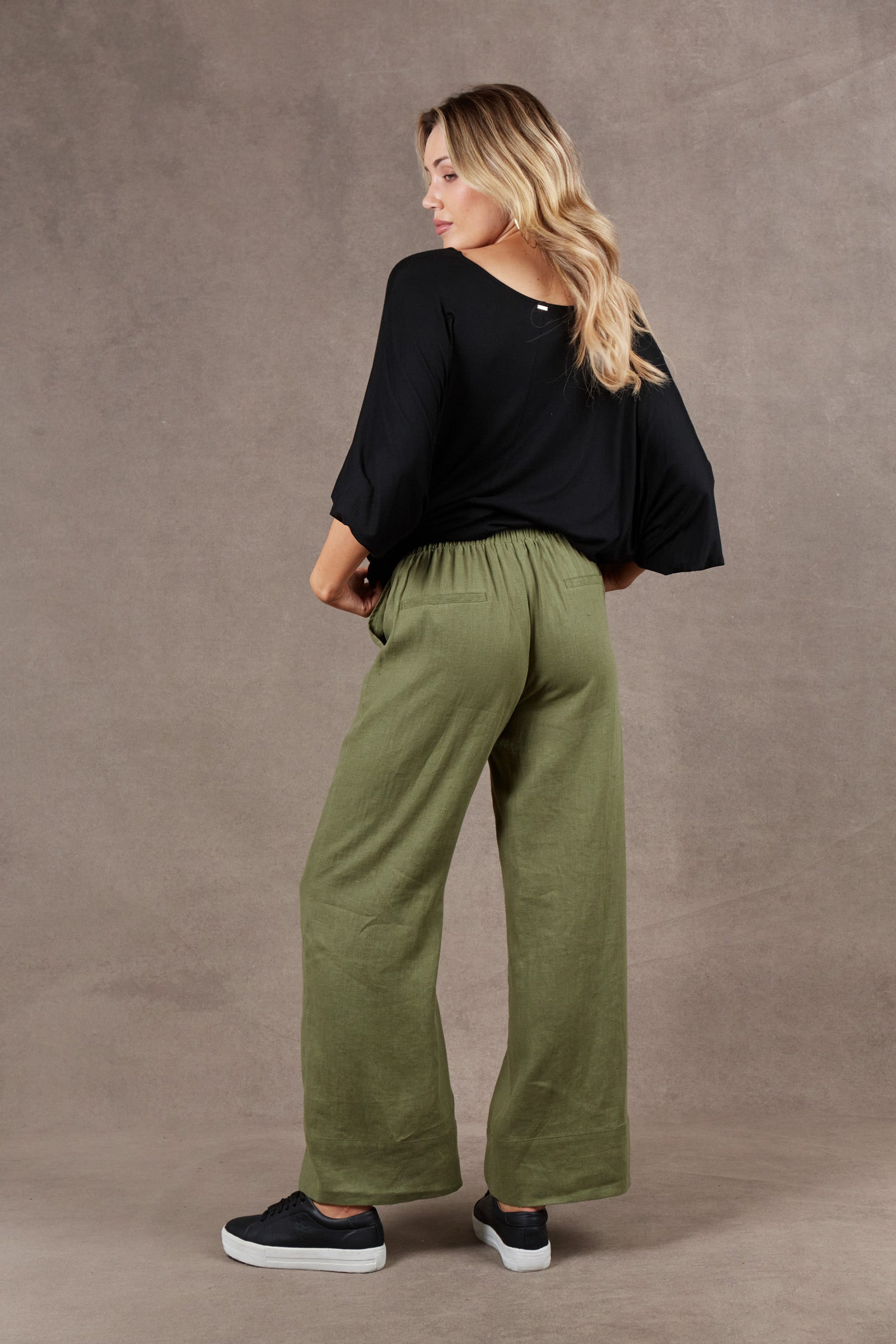Nama Pant - Fern - eb&ive Clothing - Pant Relaxed Linen