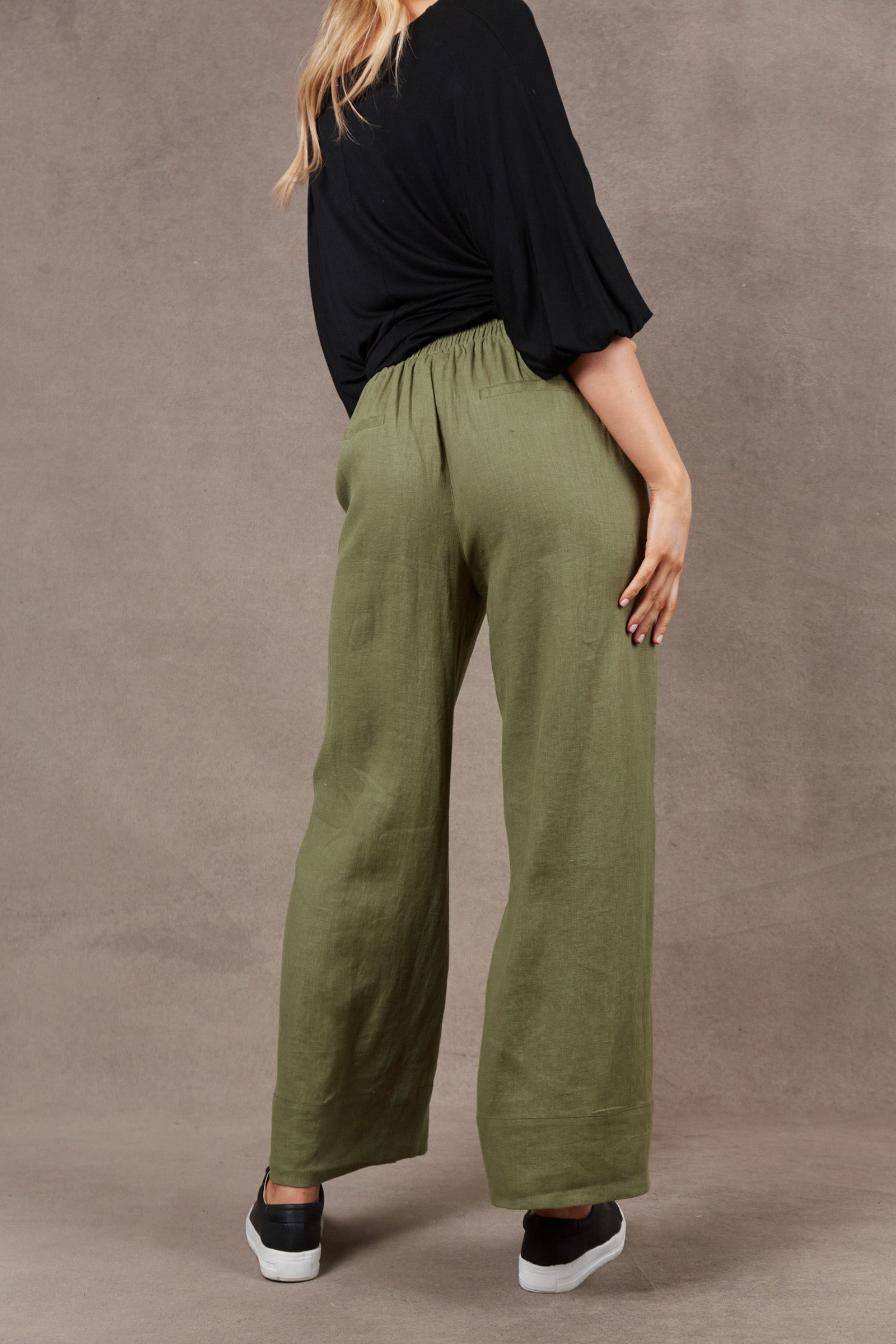 Nama Pant - Fern - eb&ive Clothing - Pant Relaxed Linen