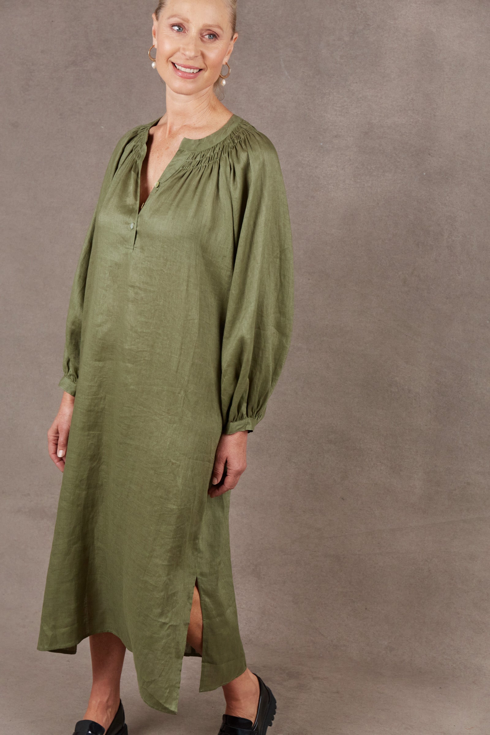 Nama Dress - Fern - eb&ive Clothing - Dress Maxi Linen