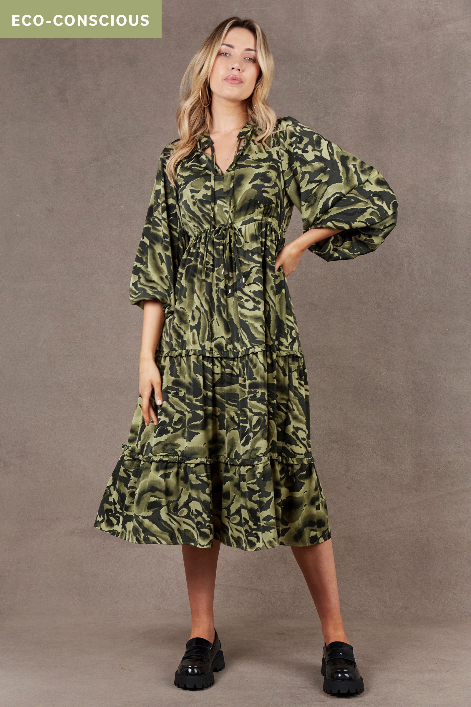 Mayan Tiered Maxi - Fern - eb&ive Clothing - Dress Maxi