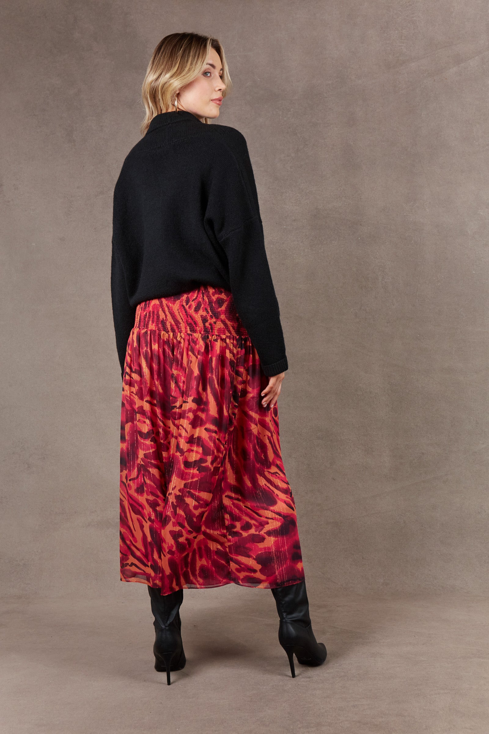 Bantu Maxi Skirt - Magenta - eb&ive Clothing - Skirt Maxi
