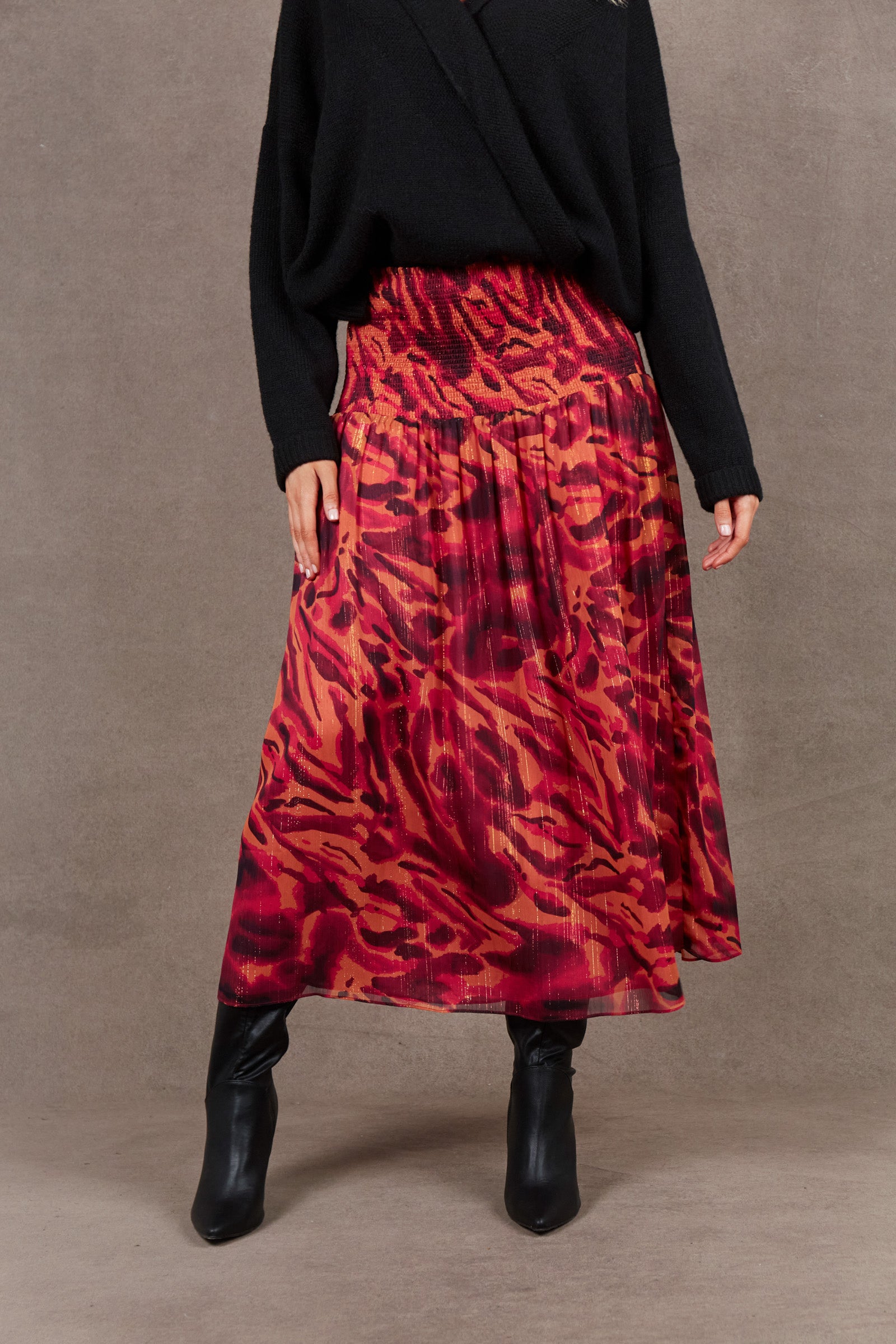 Bantu Maxi Skirt - Magenta - eb&ive Clothing - Skirt Maxi