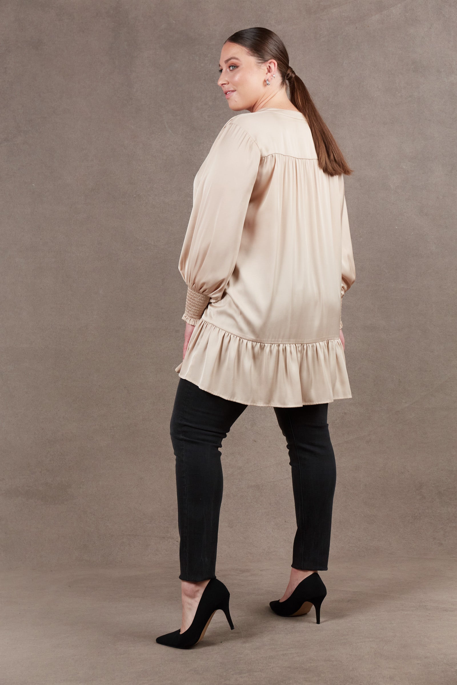 Norse Blouse - Oyster - eb&ive Clothing - Top Dress One Size
