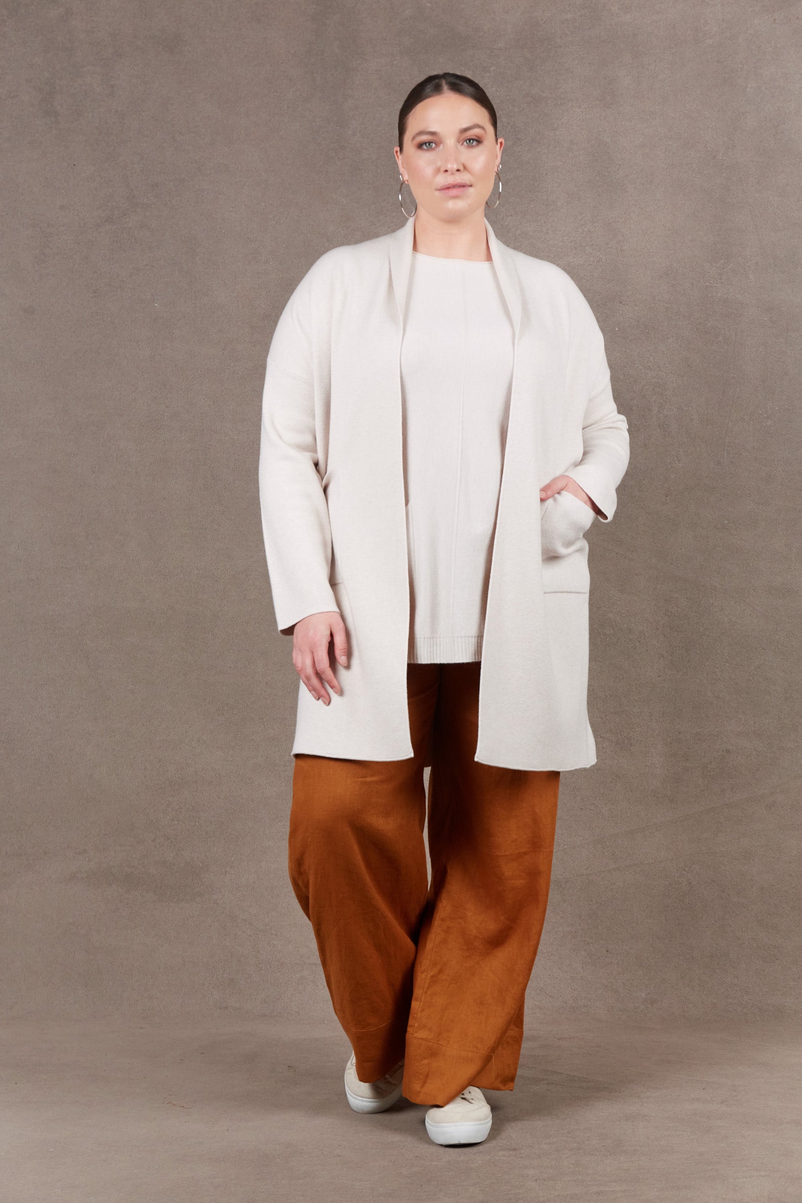 Alawa Cardigan - Malt - eb&ive Clothing - Knit Cardigan Long One Size