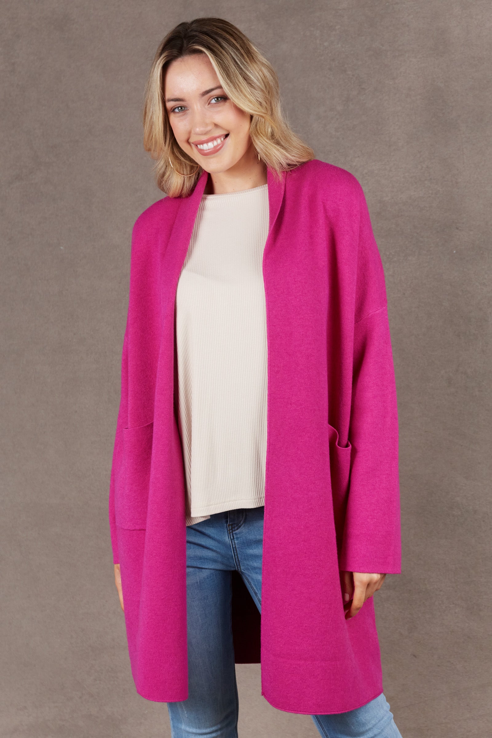 Alawa Cardigan Magenta