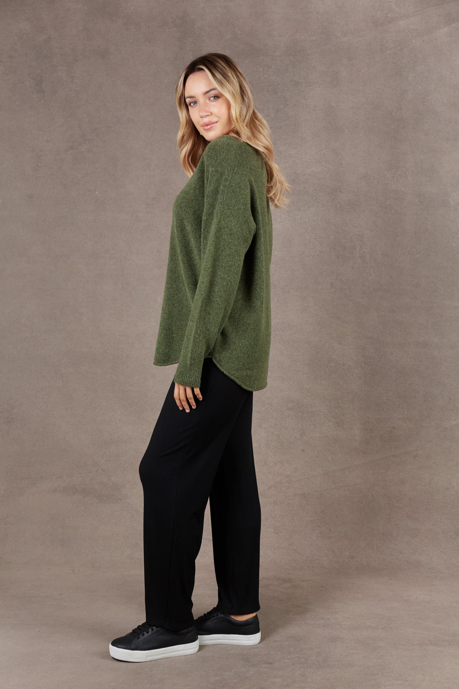 Paarl Knit - Moss - eb&ive Clothing - Knit Jumper