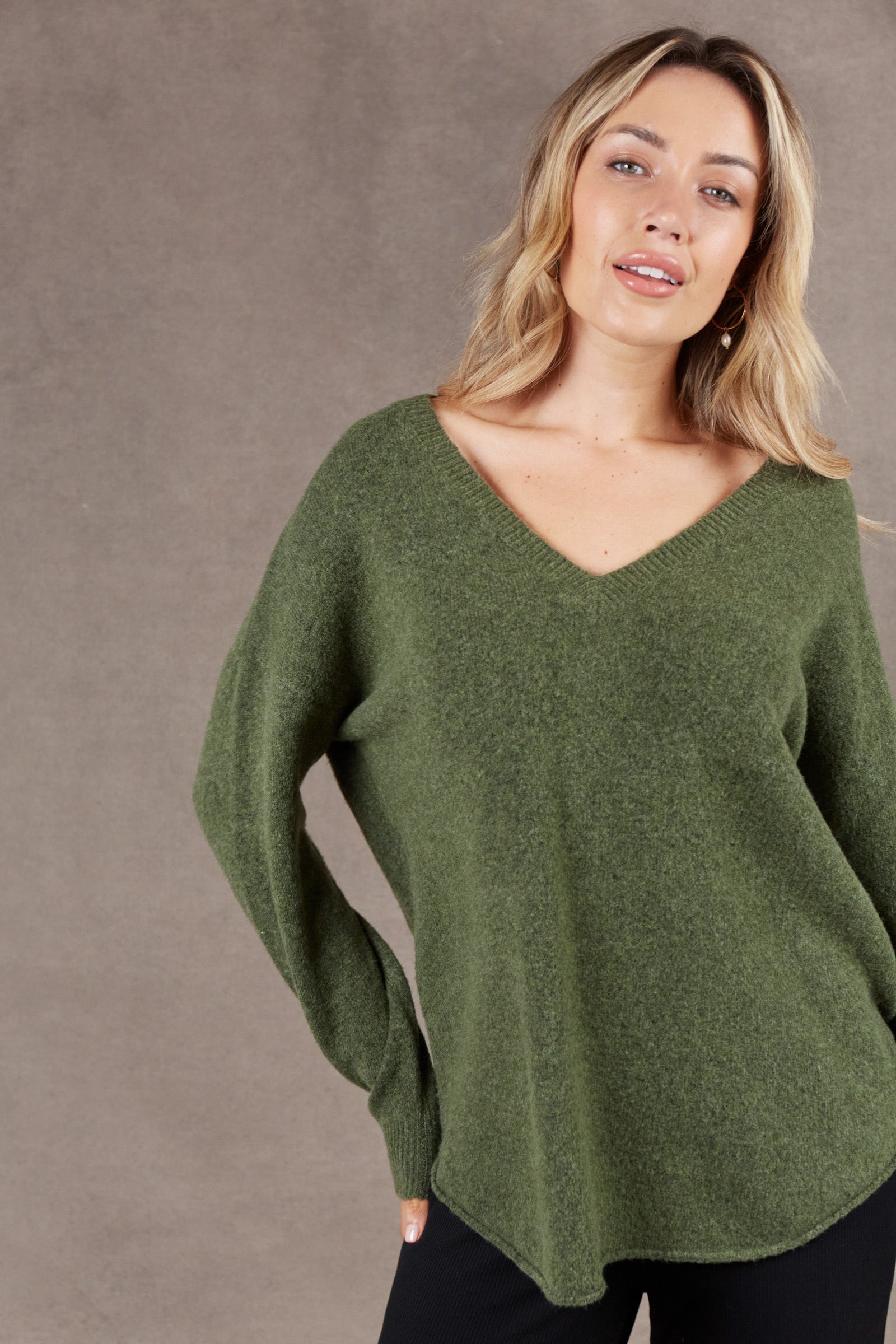 Paarl Knit - Moss - eb&ive Clothing - Knit Jumper