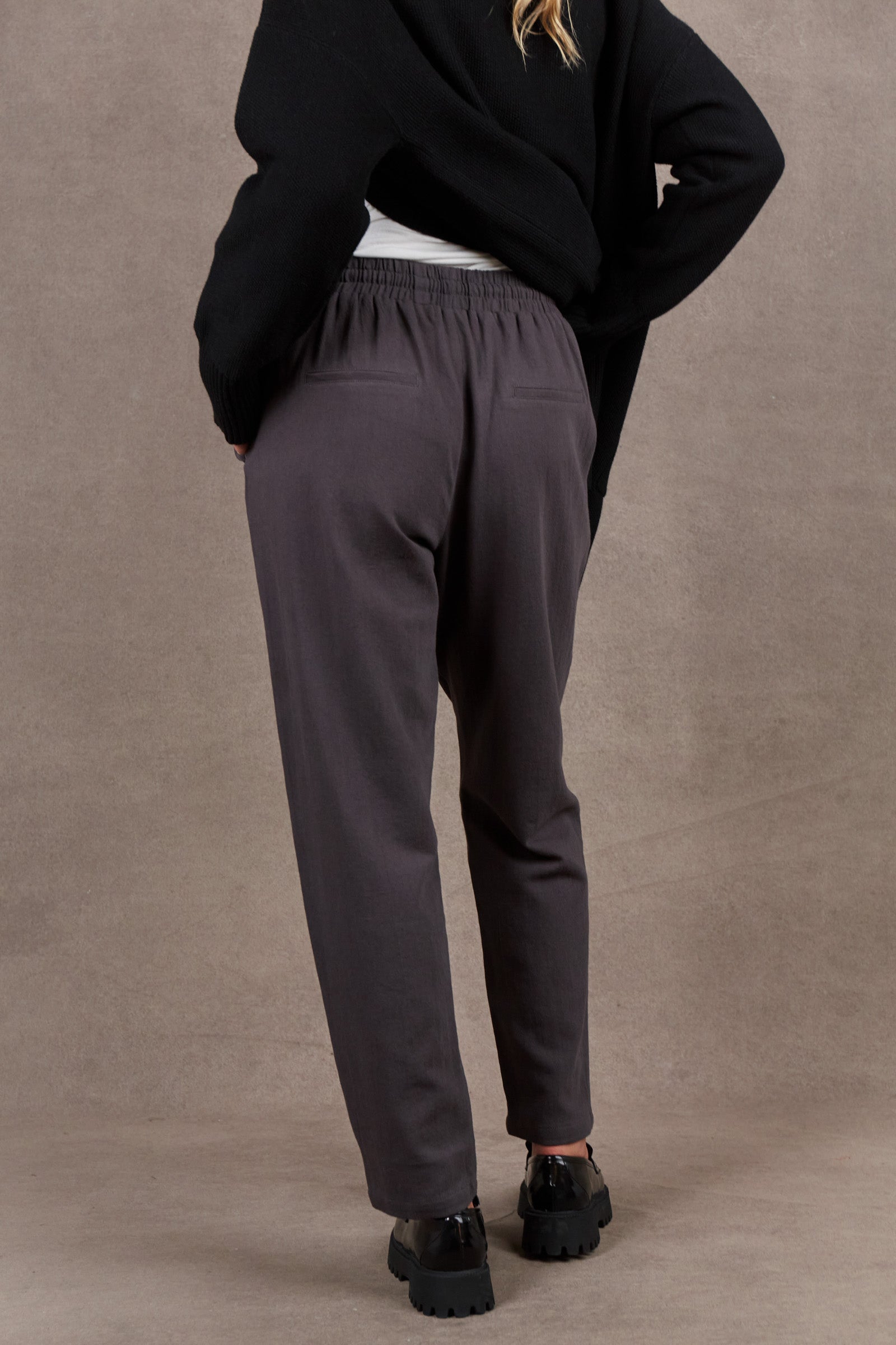 Sammi Pant - Graphite - eb&ive Clothing - Pant Relaxed Linen