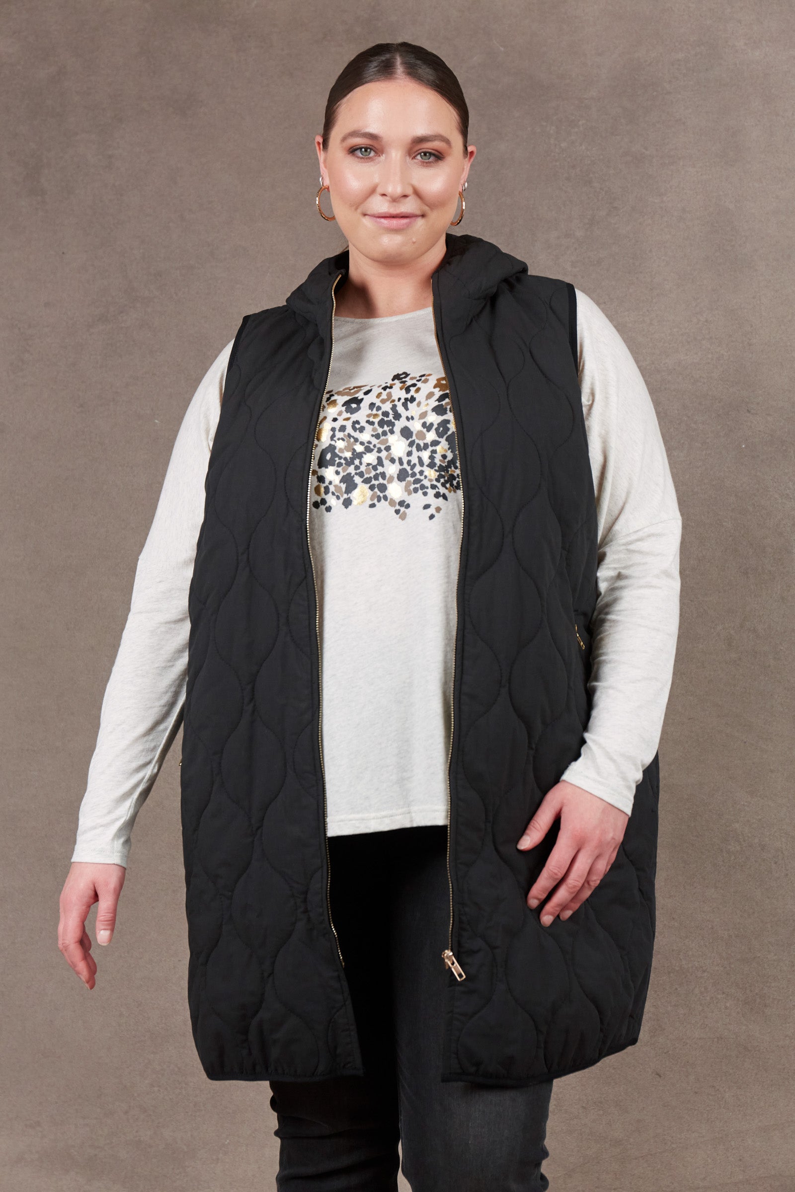 Ribe Vest - Ebony - eb&ive Clothing - Vest