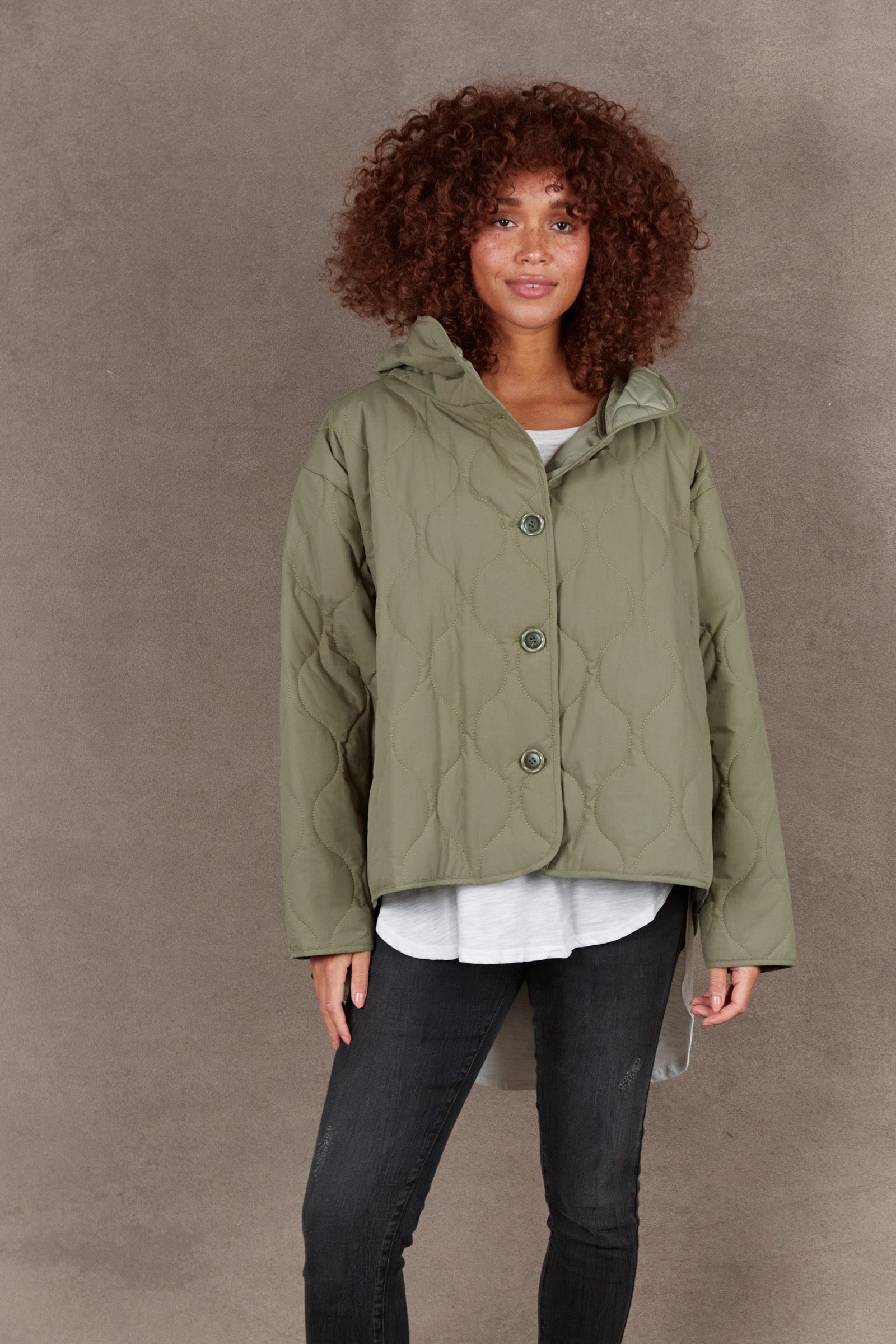 Ribe Hood Jacket - Sage - eb&ive Clothing - Jacket