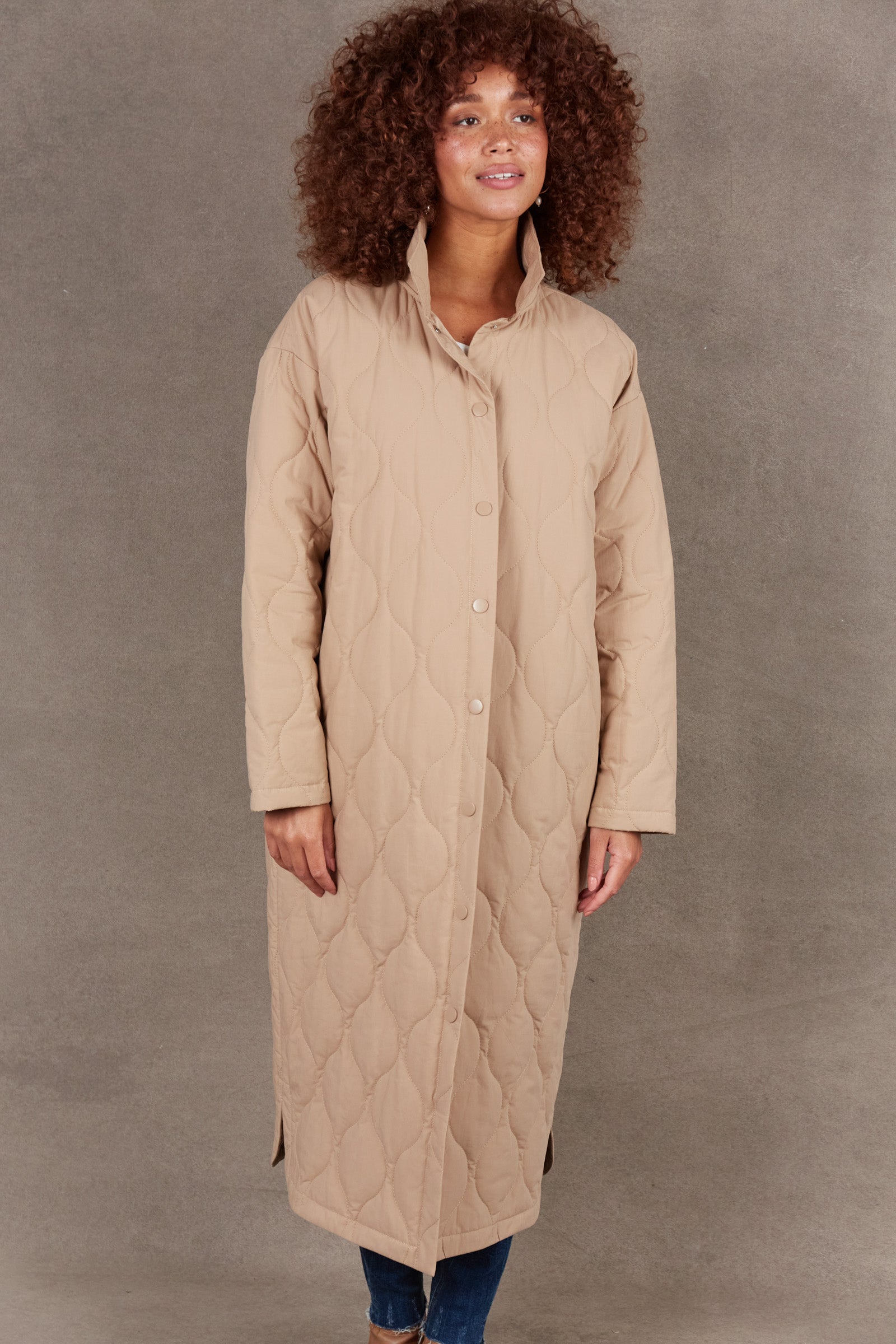 Ribe Coat - Putty - eb&ive Clothing - Jacket