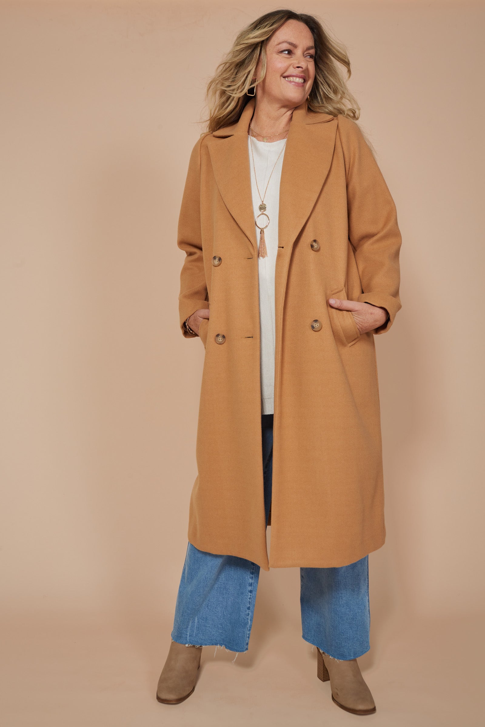Mohave Coat - Camel - eb&ive Clothing - Jacket