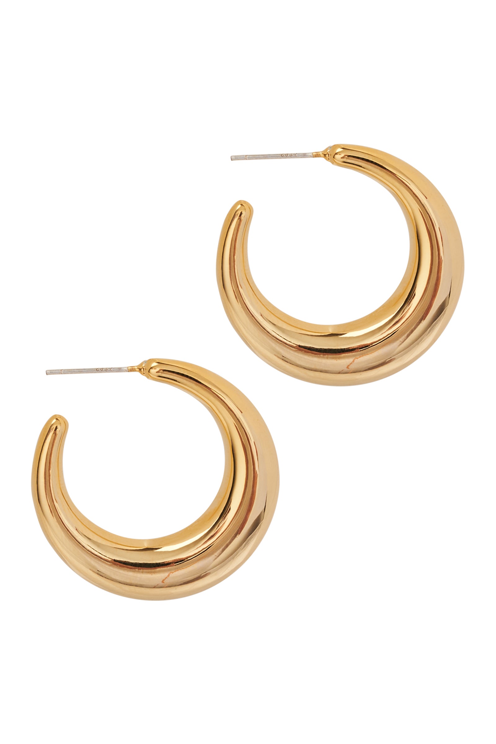 Mayan Hoop Earring - Gold Dome - eb&ive Earring