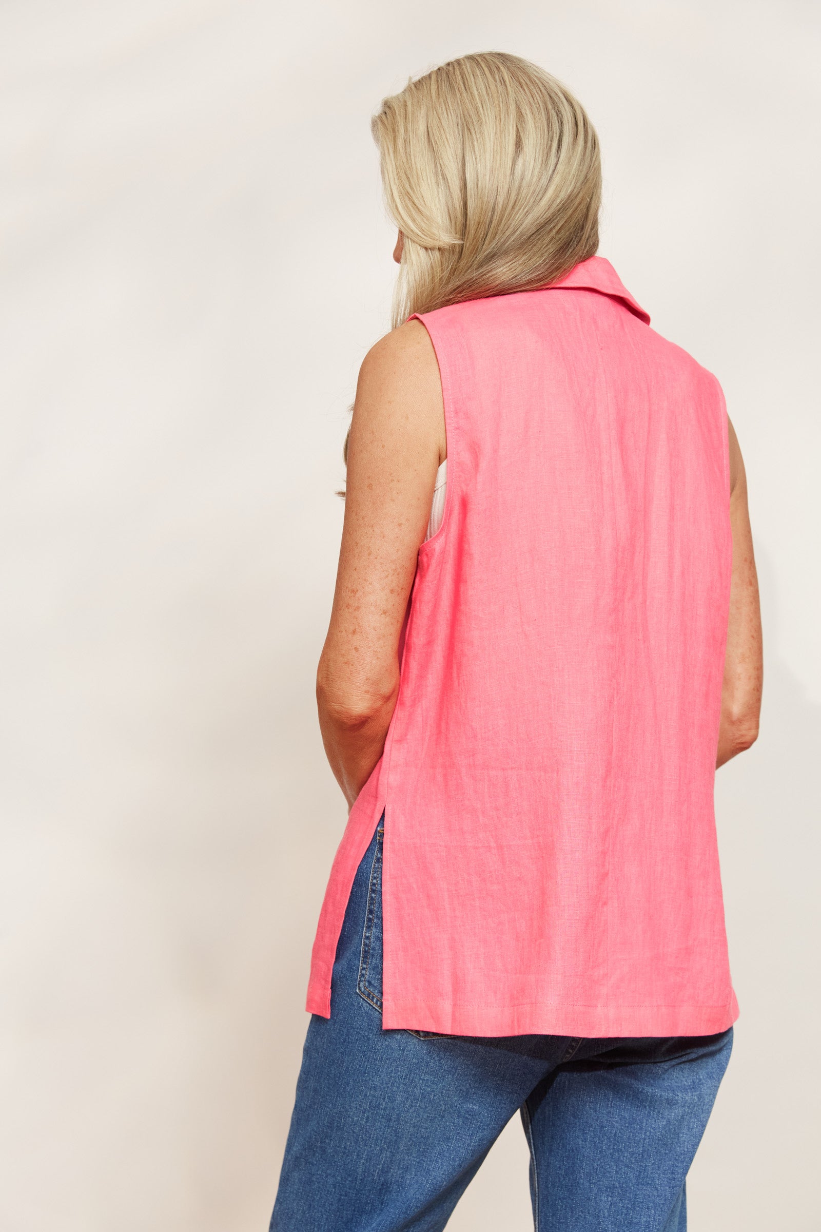 Halcyon Vest - Musk - eb&ive Clothing - Vest Linen