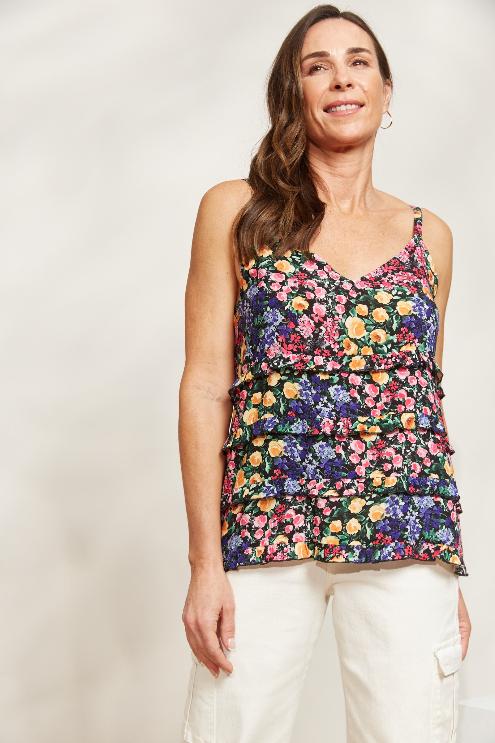 La Mer Frill Tank - Blume - eb&ive Clothing - Top Sleeveless