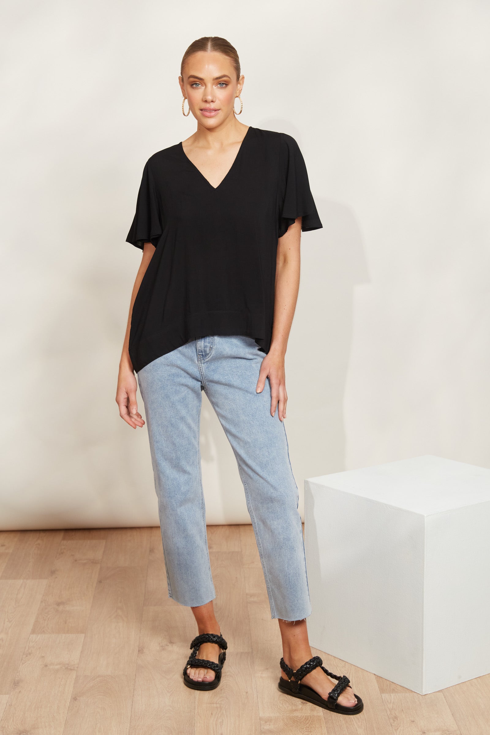 La Mer Top - Sable - eb&ive Clothing - Top S/S