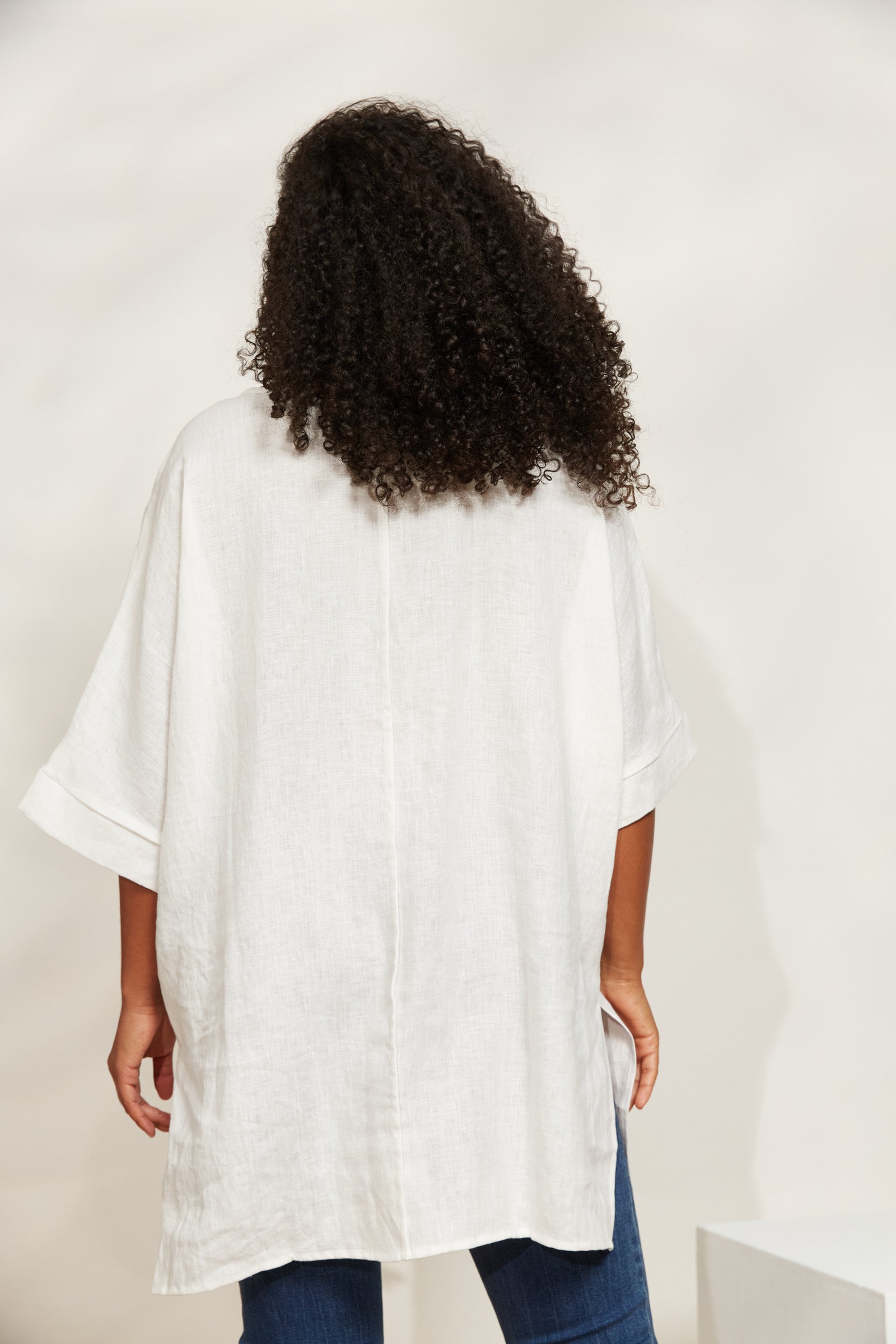 Halcyon Relaxed  Top - Opal - eb&ive Clothing - Top S/S Linen One Size