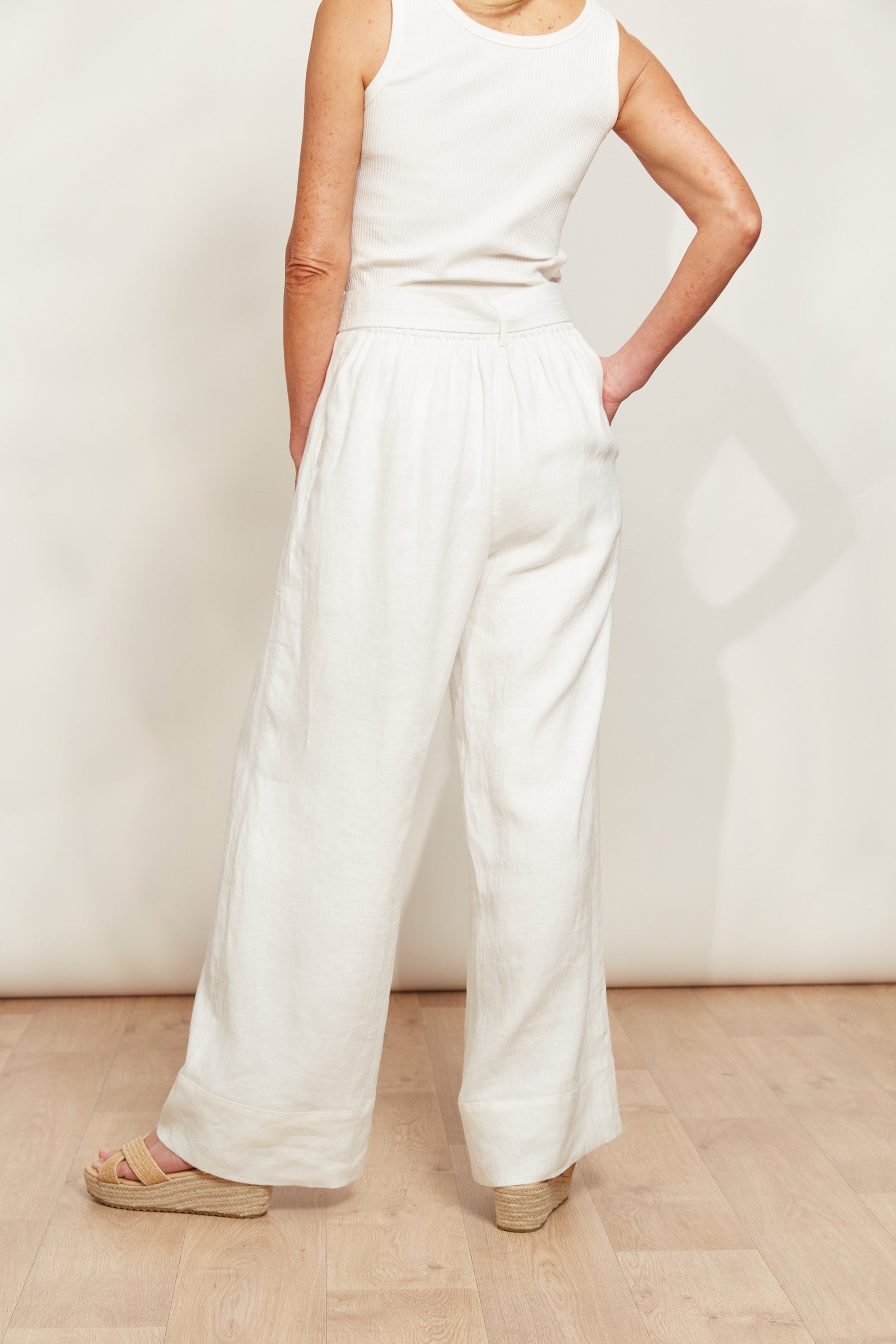 Halcyon Pant - Opal - eb&ive Clothing - Pant Wide Linen